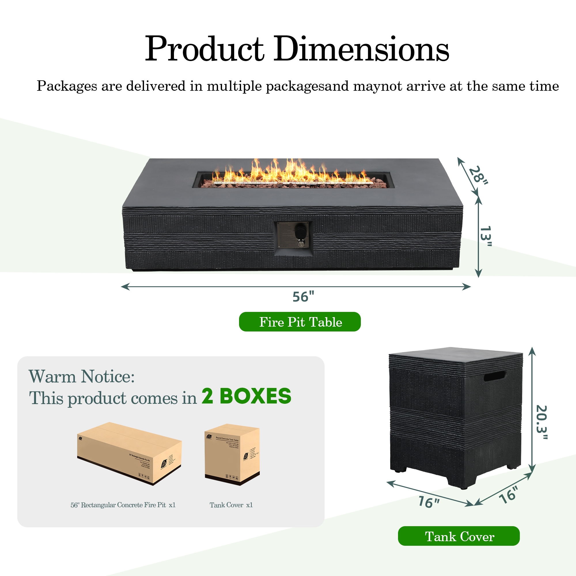 Patio Watcher LS-56MDK-SW-W Outdoor-Gas-Firepits - View #3