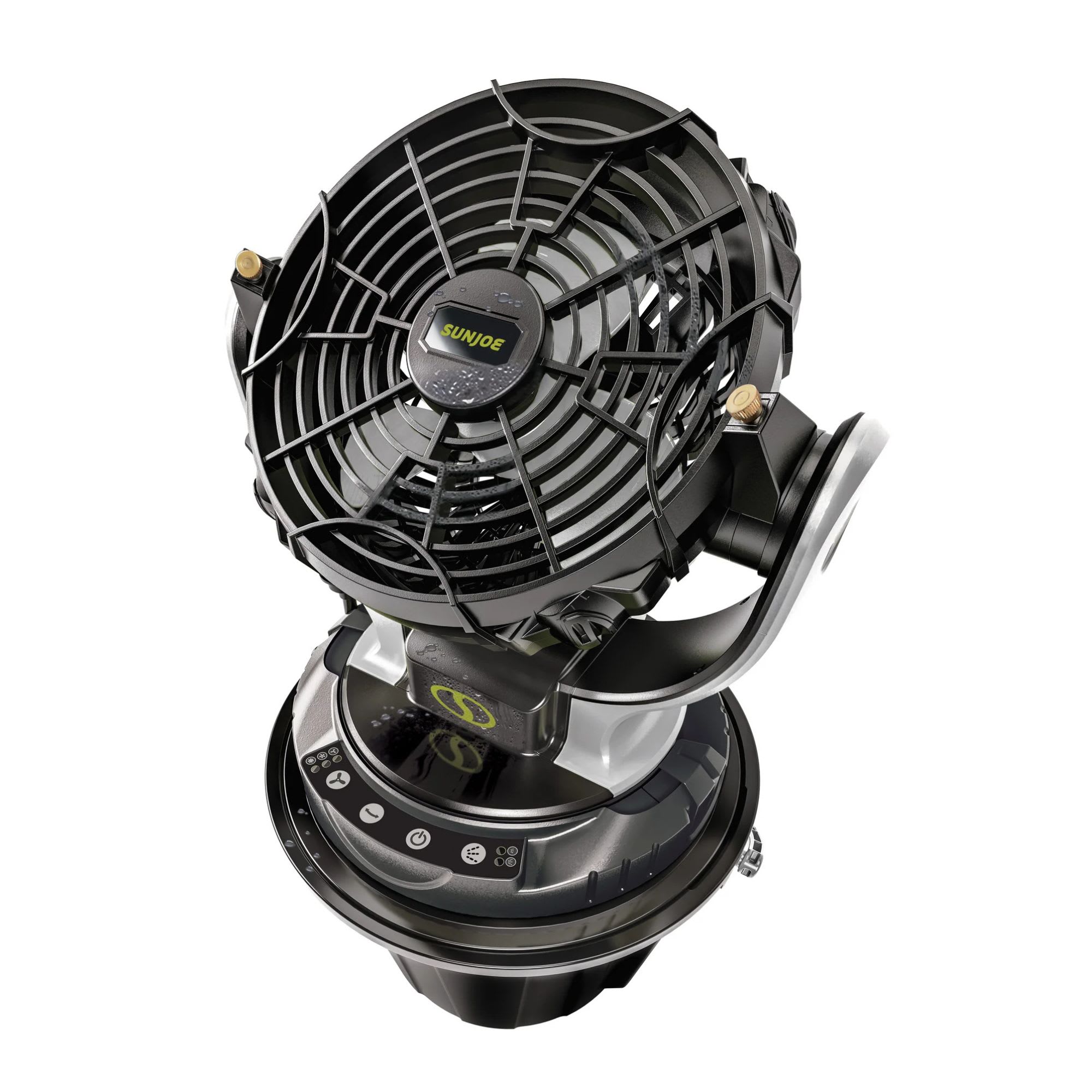 Sun Joe 417163 24V-MSTFAN-LTE 24 Volt IONMAX Cordless Misting Fan Kit with 6 Gallon Portable Bucket