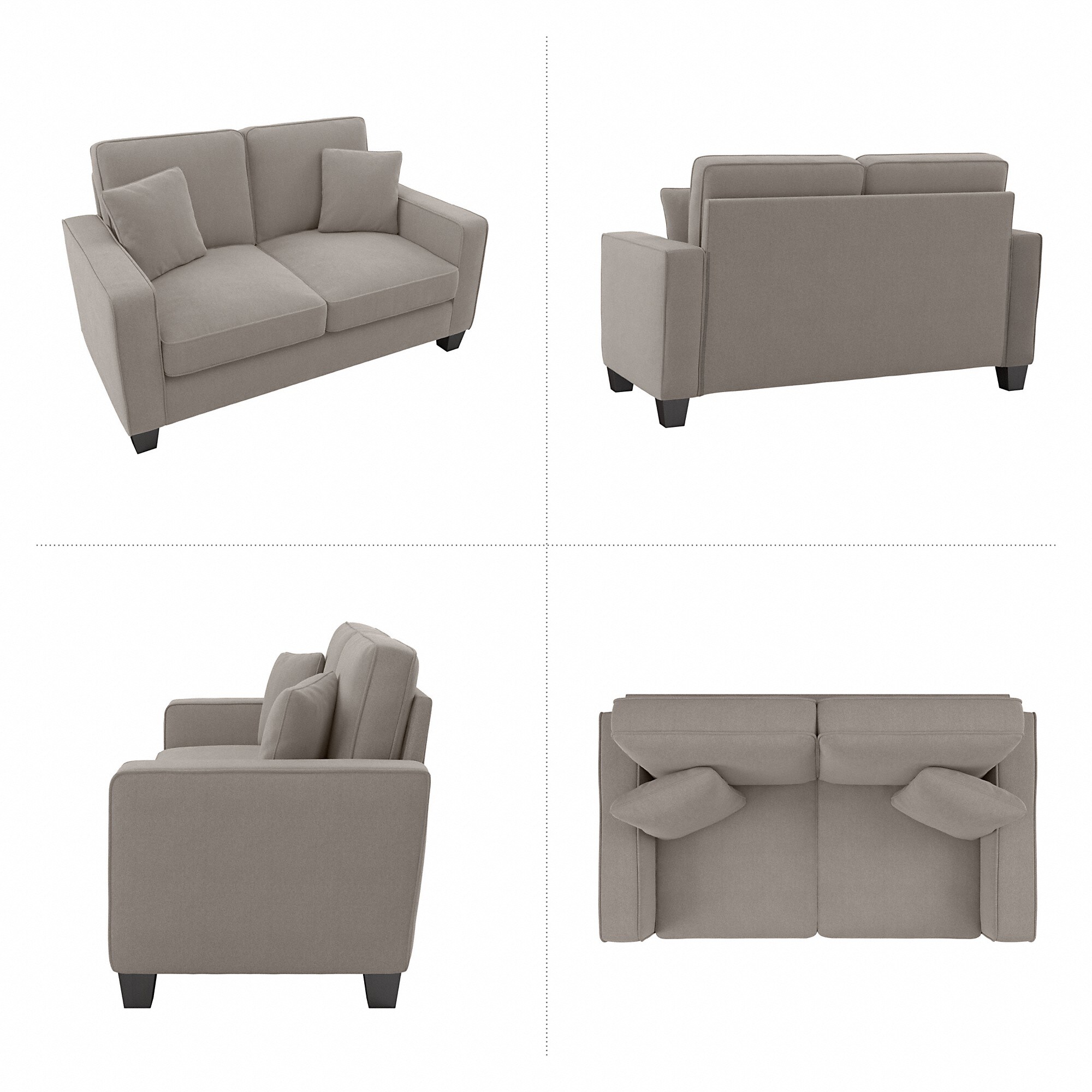 Bush Furniture SNJ61SBGH-03K Sofas-Loveseats - View #4