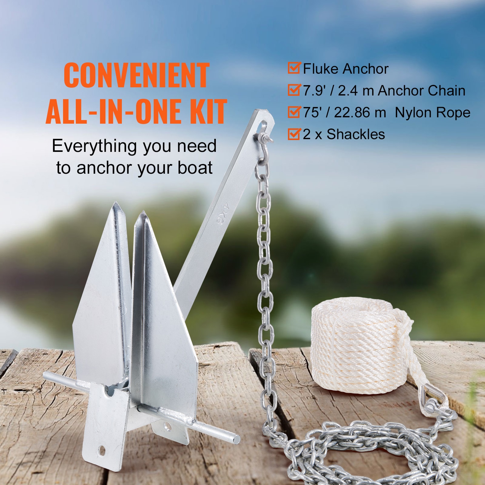 VEVOR FLKMYJTDXG85OW4WUV0 Boat-Anchors - View #4