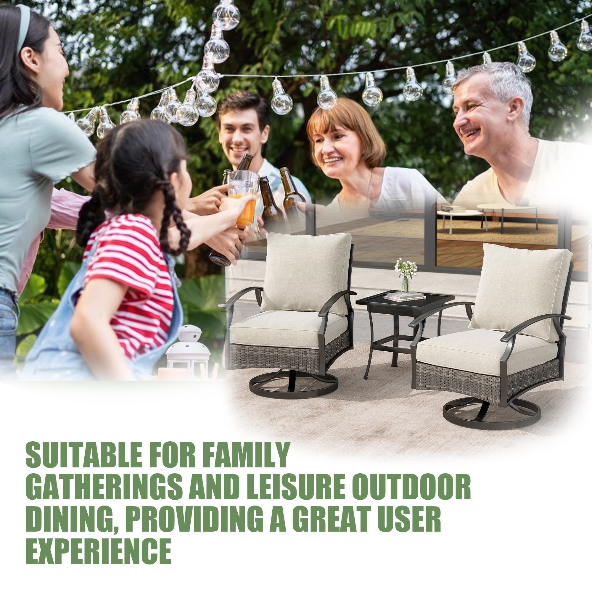 Dreamsidea OD1001-SW3-BEI Patio-Chairs - View #6