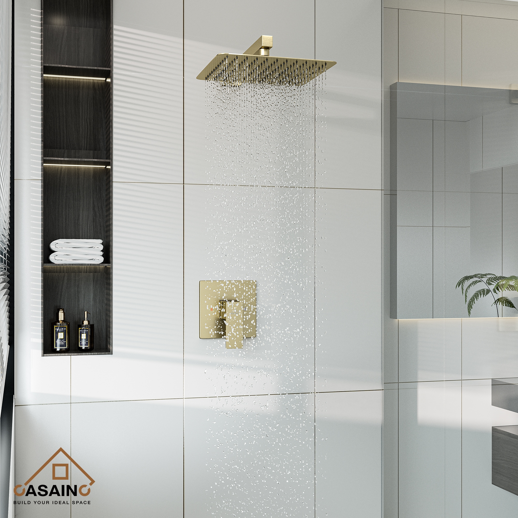 CASAINC OY-98A1001-BG Showerhead-Bar-Panels - View #5