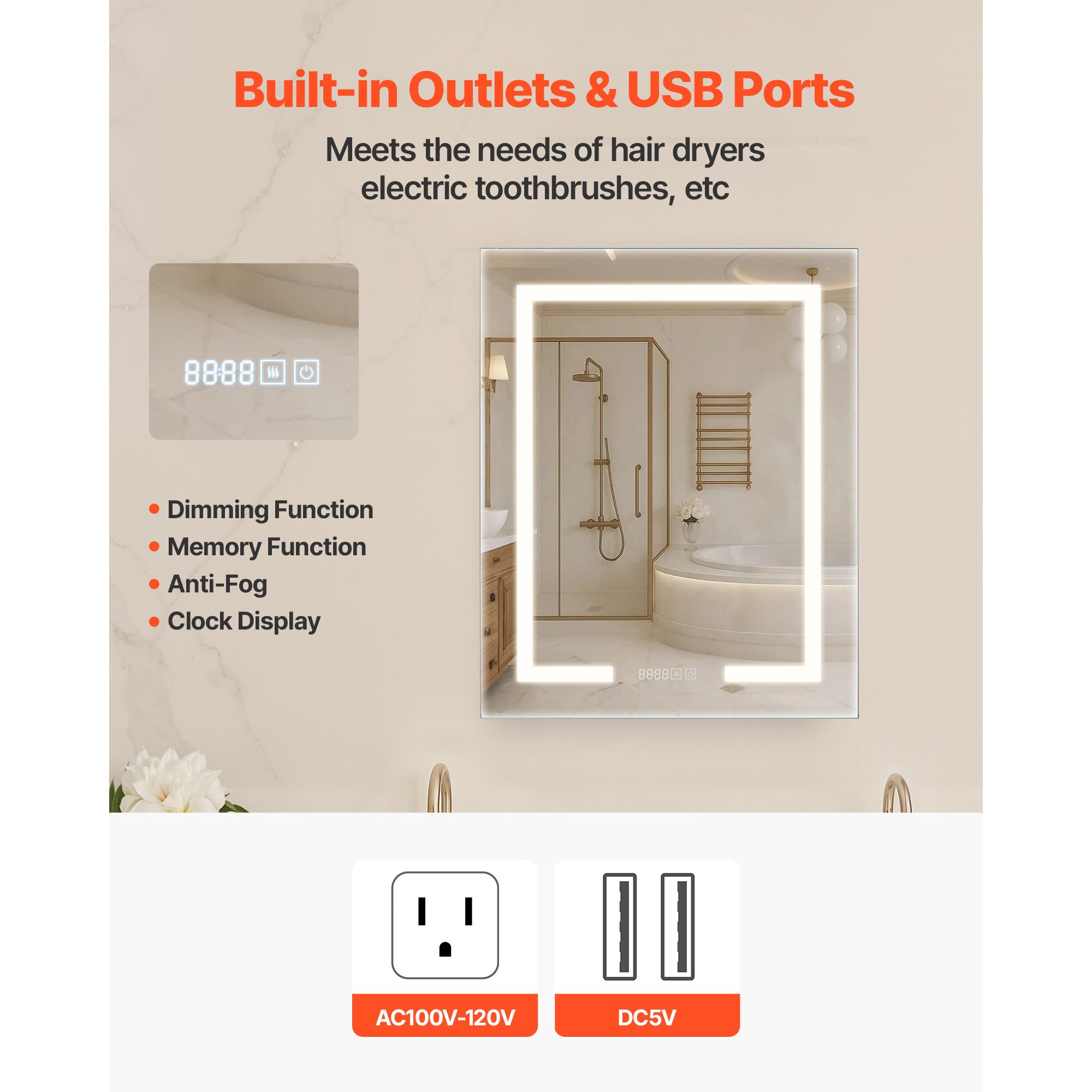 VEVOR LEDJXJJ2430I2ZKK21V1 Bathroom-Wall-Cabinets - View #3