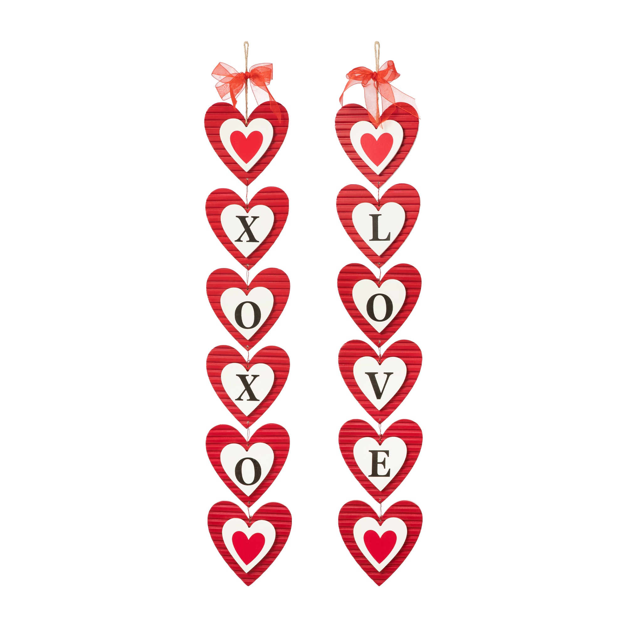 Glitzhome 2019400019 30-in H Valentine's Day Hanging decoration