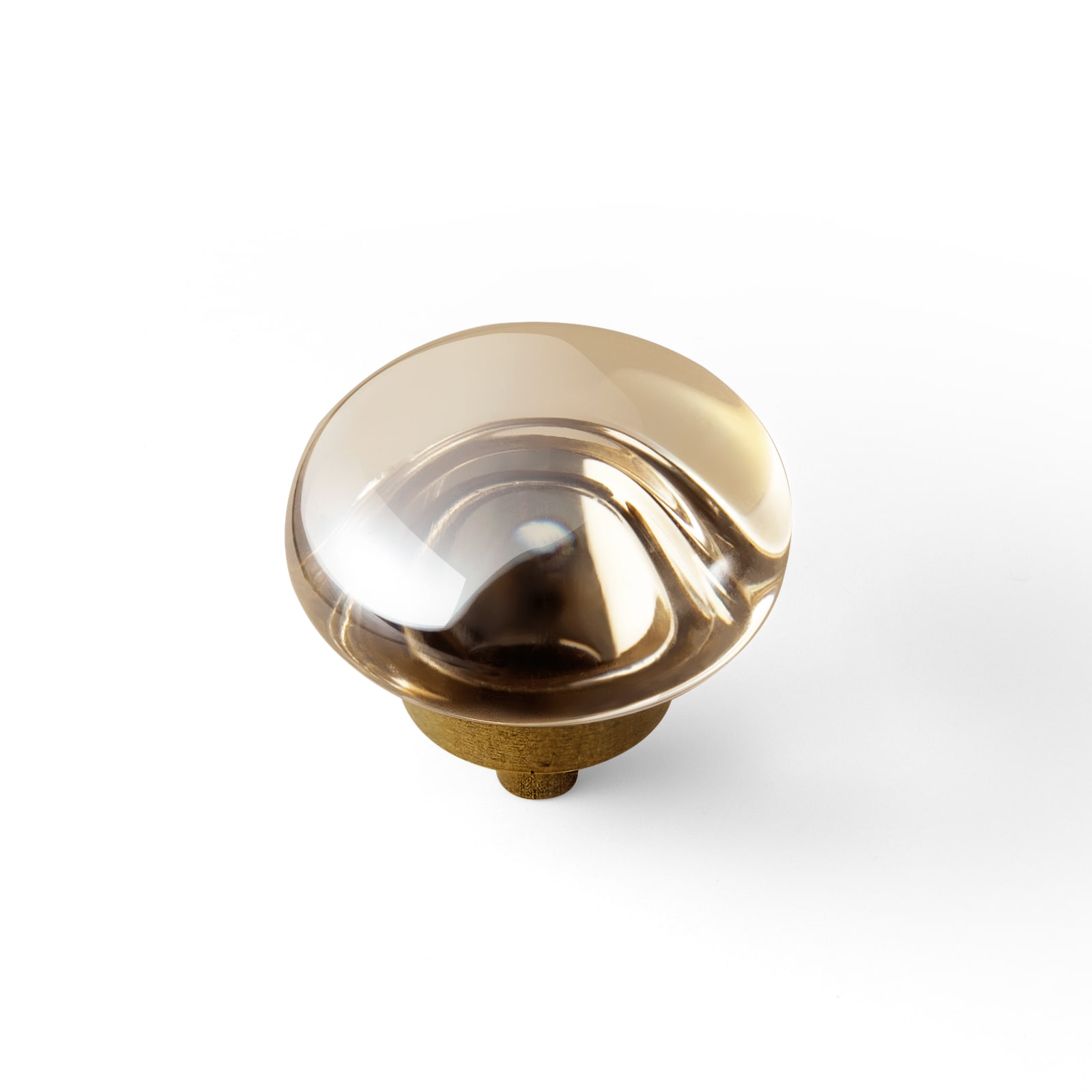 Miaokesen 6789GT-DK-CB-4 1-2/5-in Champagne Bronze Mushroom Modern Cabinet Knob 4 -Pack