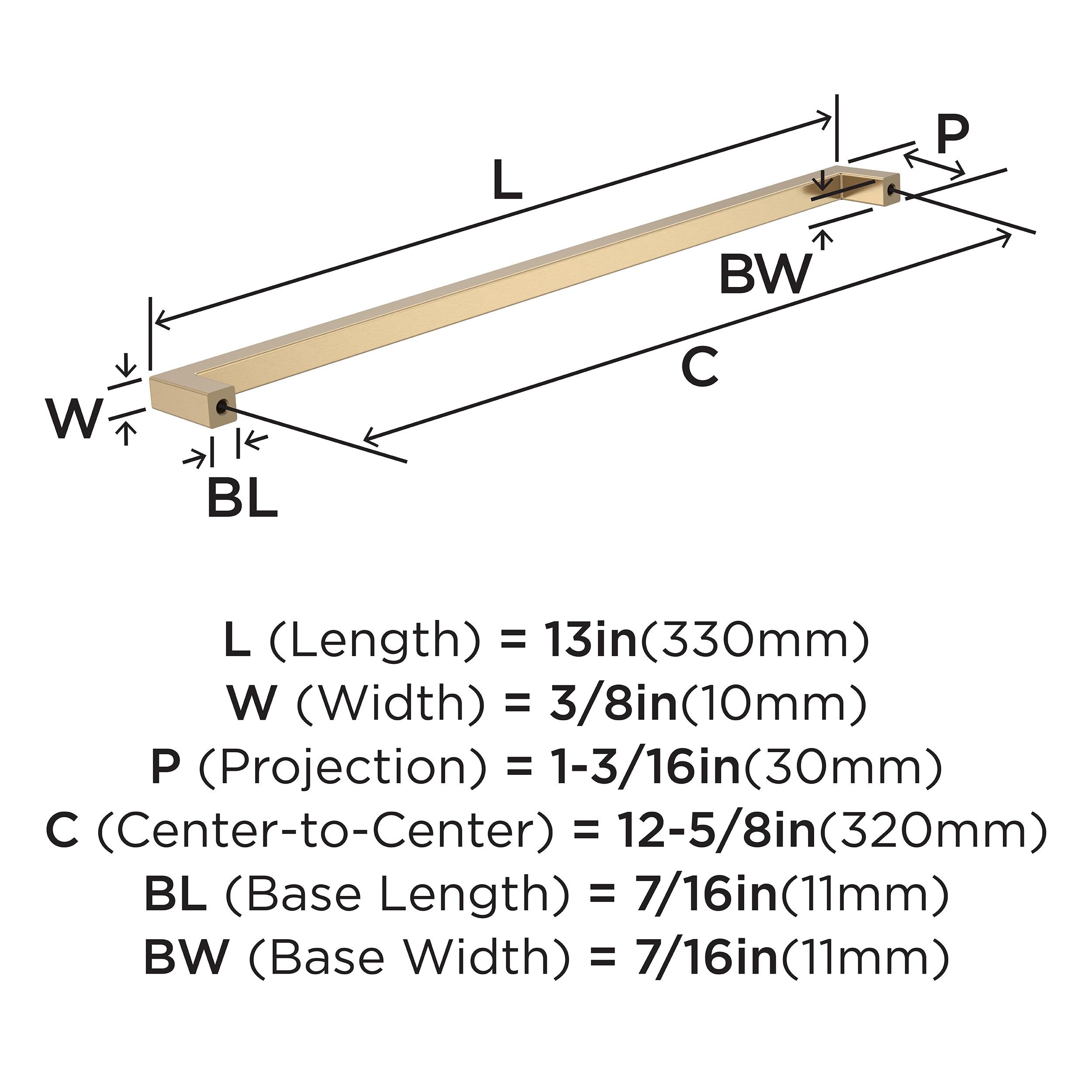 Amerock BP36911CZ Cabinet-Pulls - View #4
