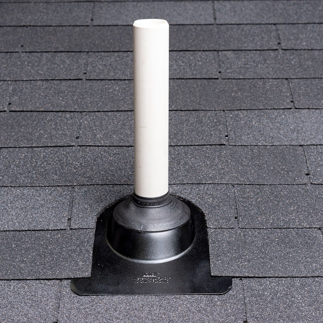 No-Calk 6-1/4 in. x 10-3/4 in. Galvanized Steel Black Vent Pipe Roof Flashing with 1 in. - 3 in. Adjustable Diameter No-Calk 6-1/4 in. x 10-3/4 in. Galvanized Steel Black Vent Pipe Roof Flashing with 1 in. - 3 in. Adjustable Diameter
