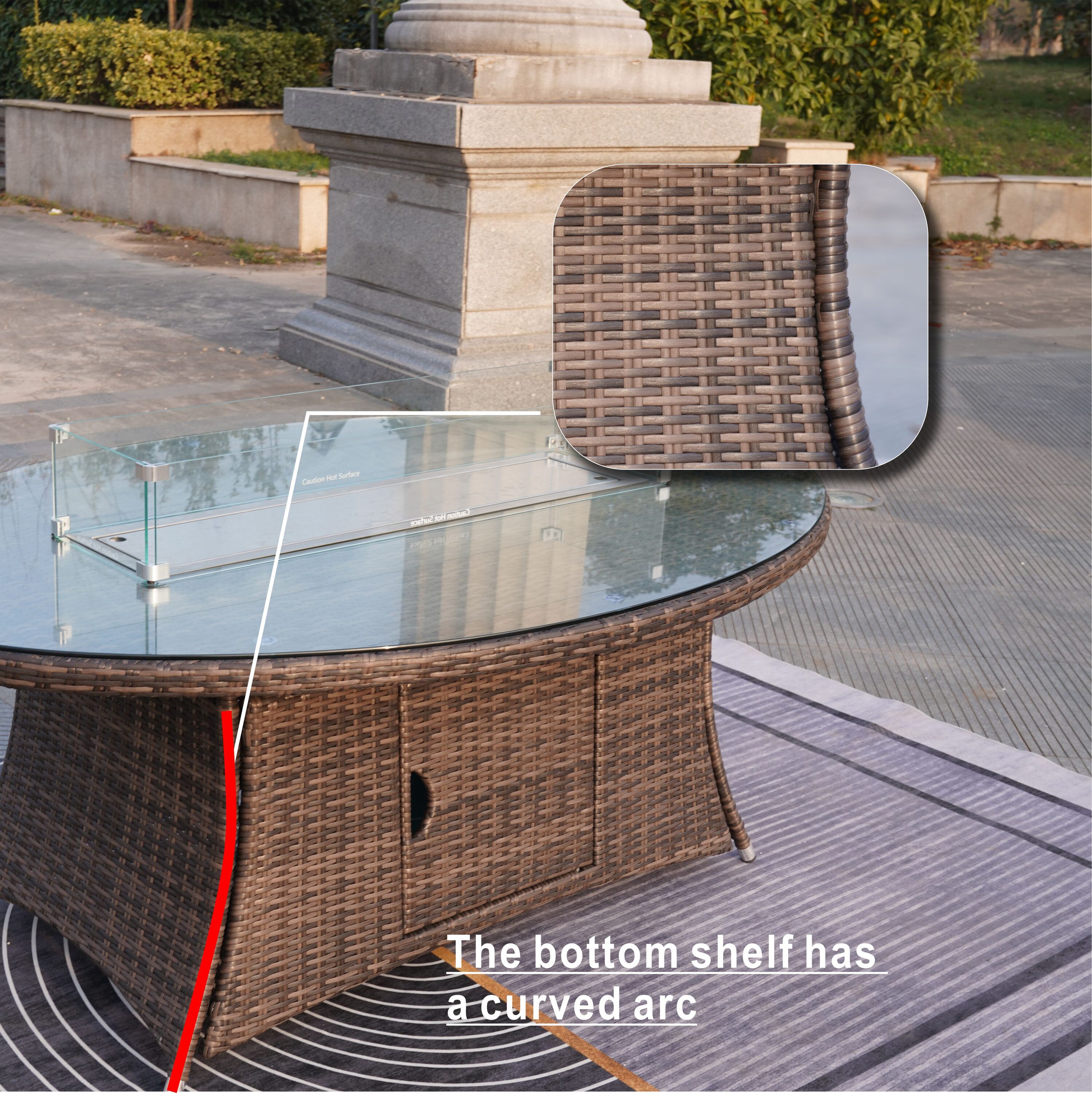 Direct Wicker DWG-1106O Outdoor-Gas-Firepits - View #4