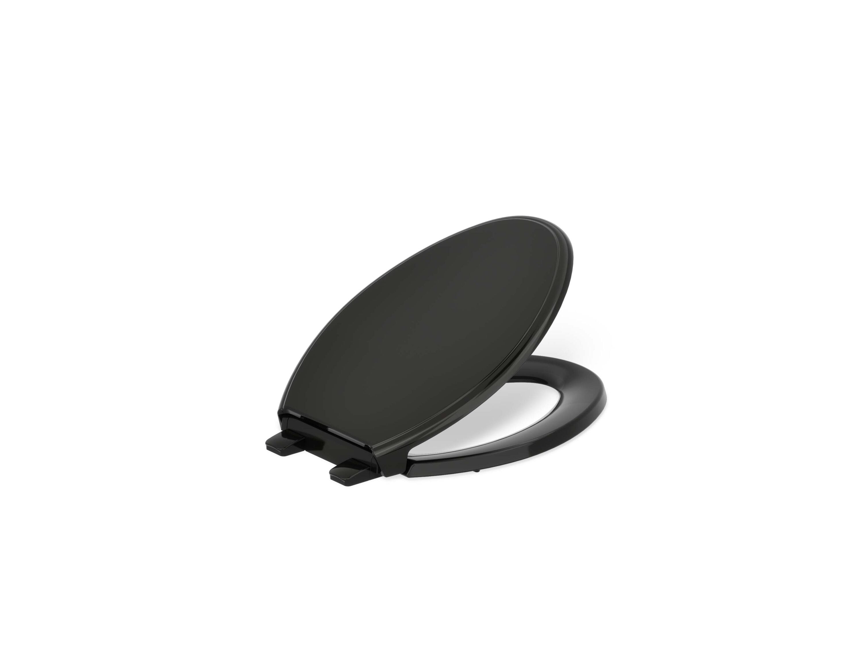 KOHLER 4733-RL-7 Plastic Black Black Elongated Soft Close Toilet Seat