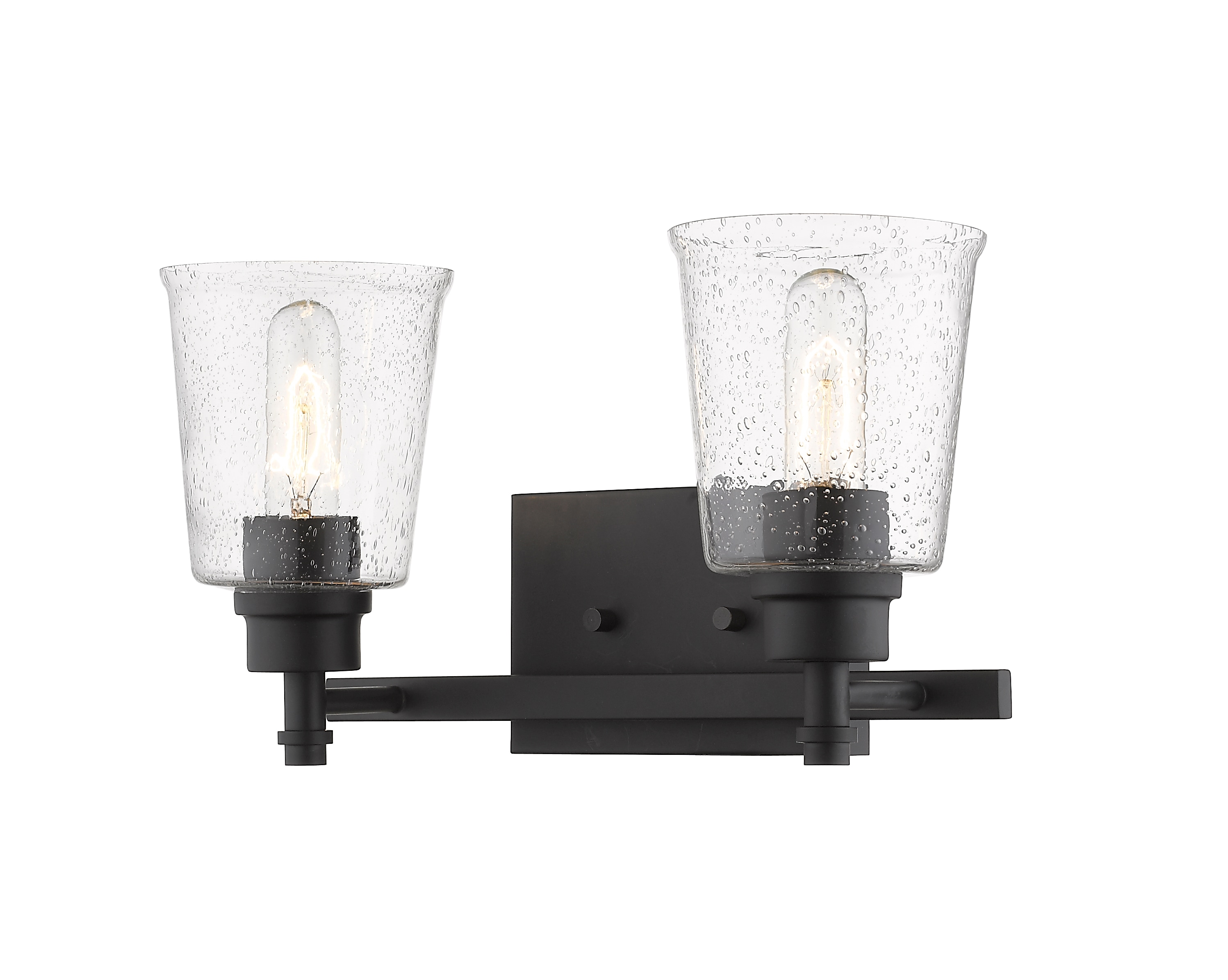 Z-Lite 464-2V-MB Bohin 16-in 2 -Light Matte Black Modern/contemporary Vanity light