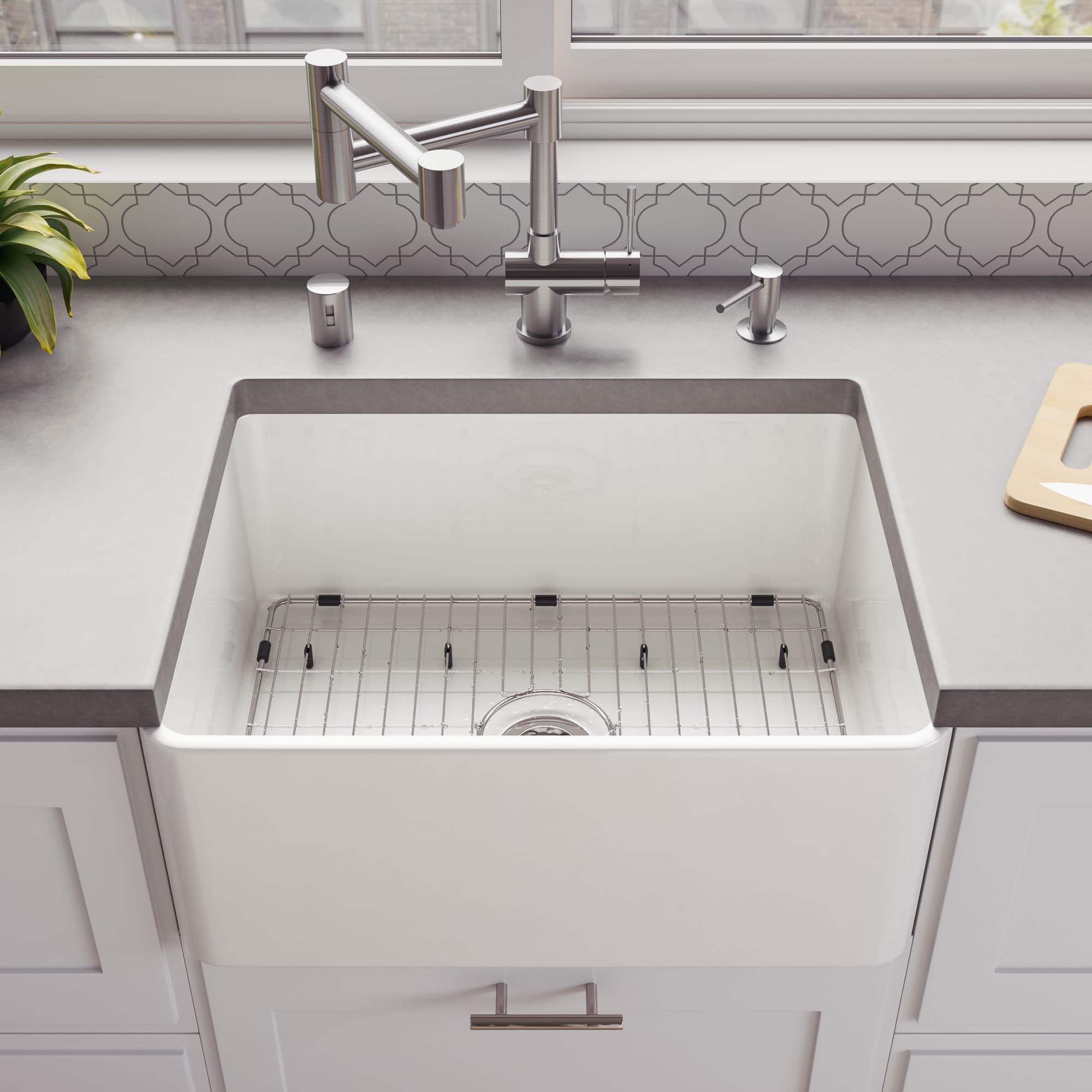 ALFI ABF2418-W Kitchen-Sinks - View #3