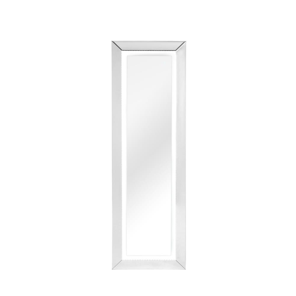 Inspired Home JF148-09NC-LS Isla 20-in W x 63-in H Clear Polished Full Length Lighted Floor Mirror