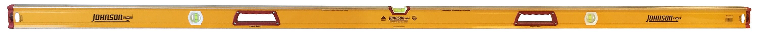 Johnson Level 1717-9600 Aluminum 96-in 3 Vial Box Beam Level