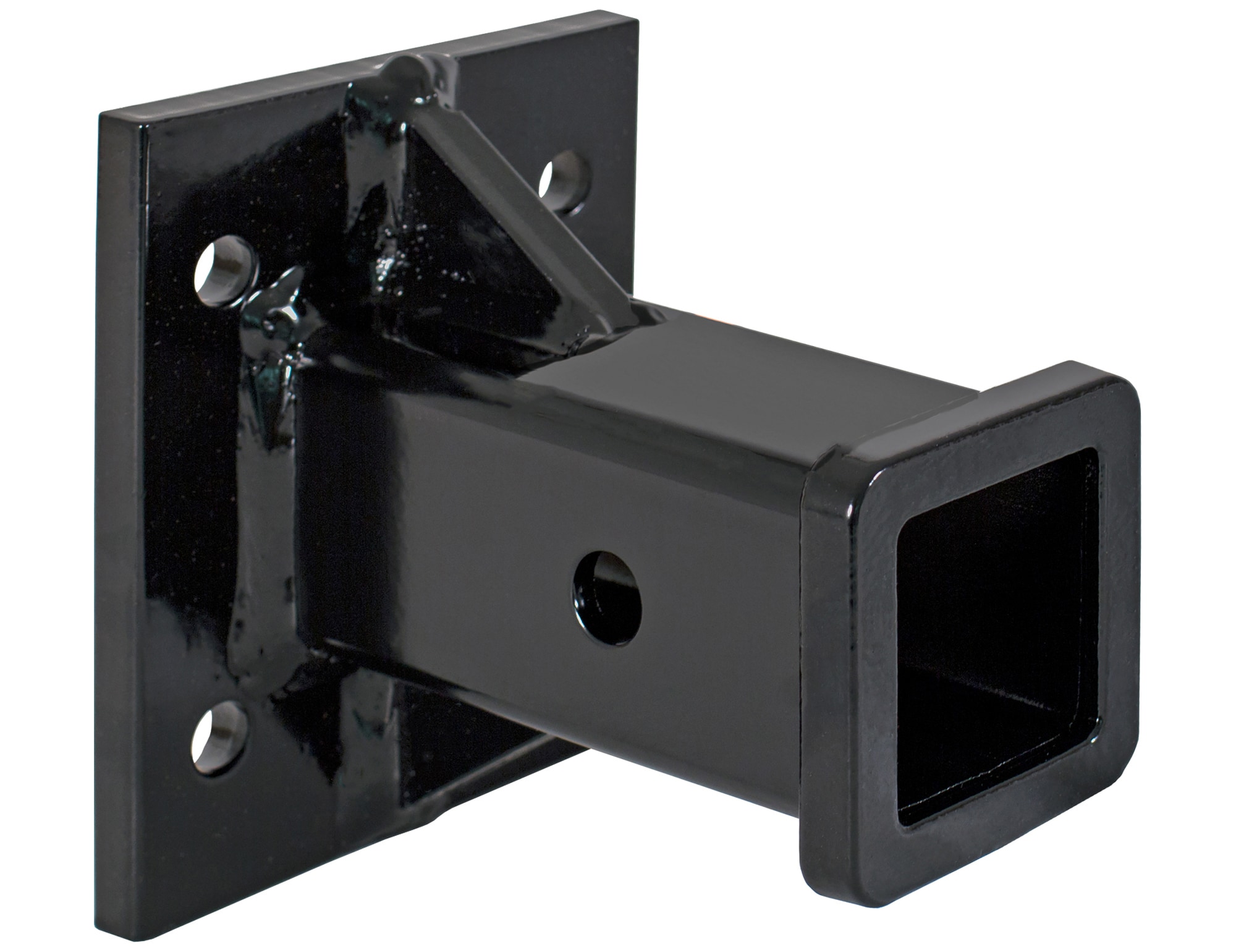 Buyers Products 1804055 Black Receiver Tube 2-in I.D. X 6-in Long Welded To 1/2-in Mounting Plate