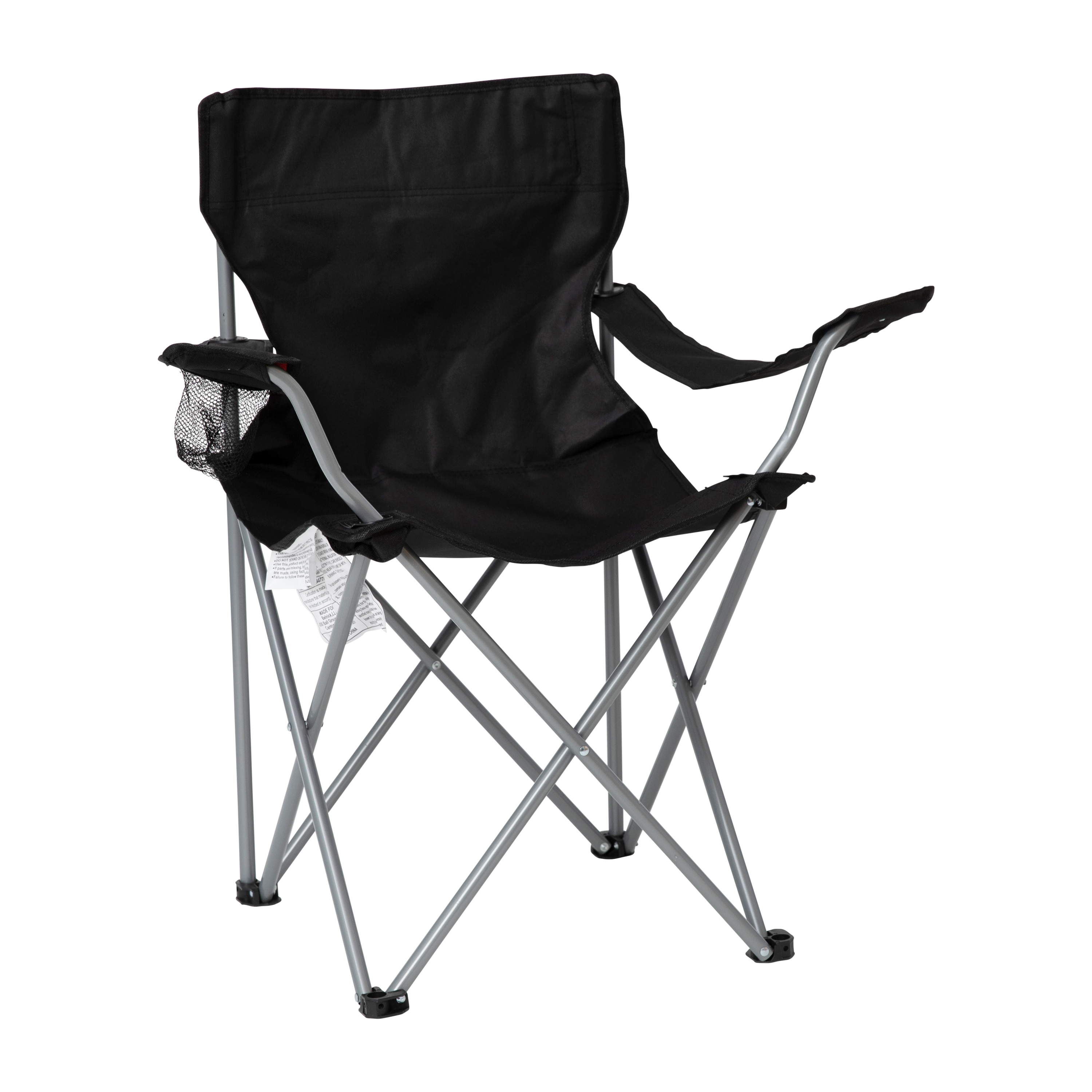 Flash Furniture Black Folding Camping Chair in the Beach & Camping Chairs  department at 