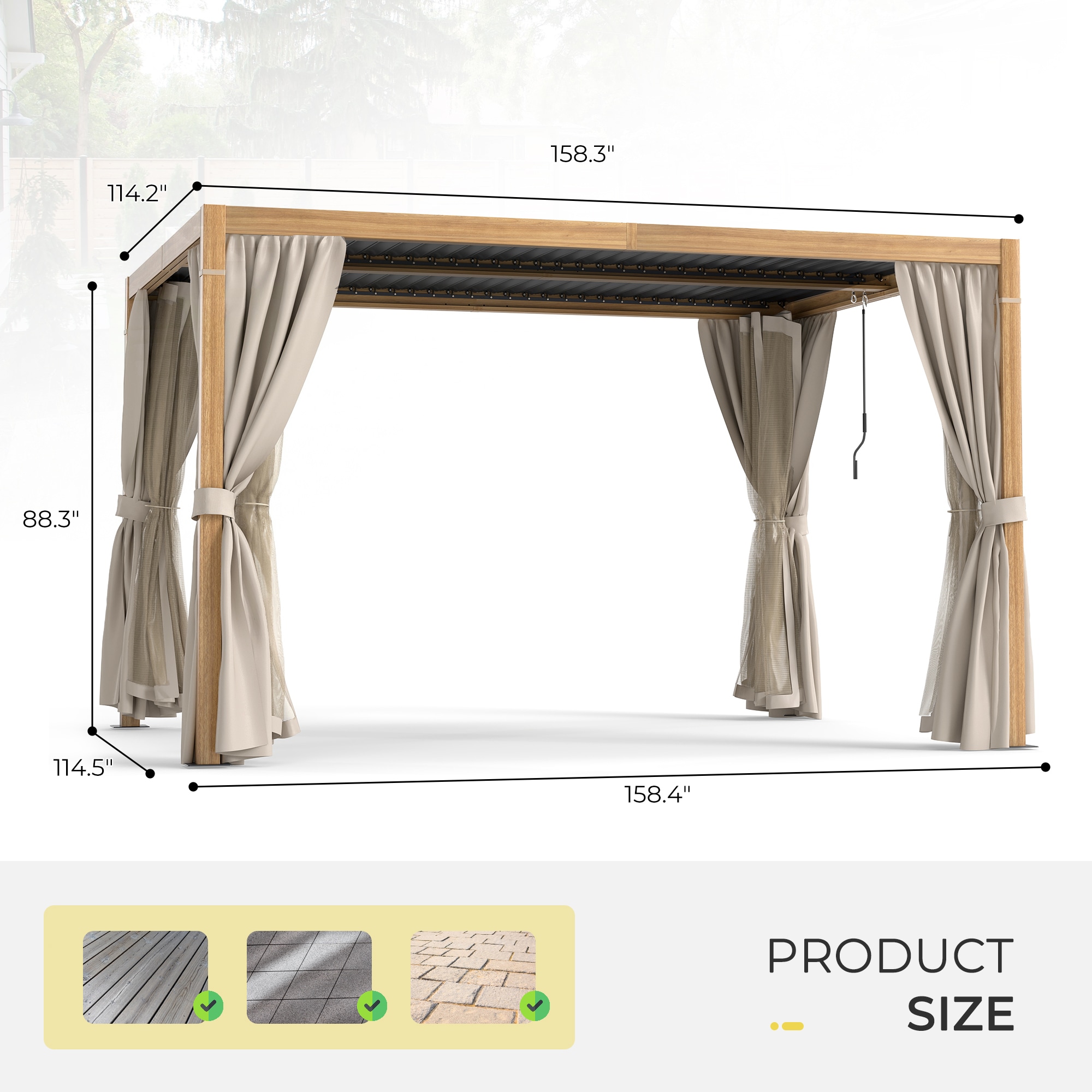  ZPPLBY-H-1013-WL2 Pergolas-2 - View #3