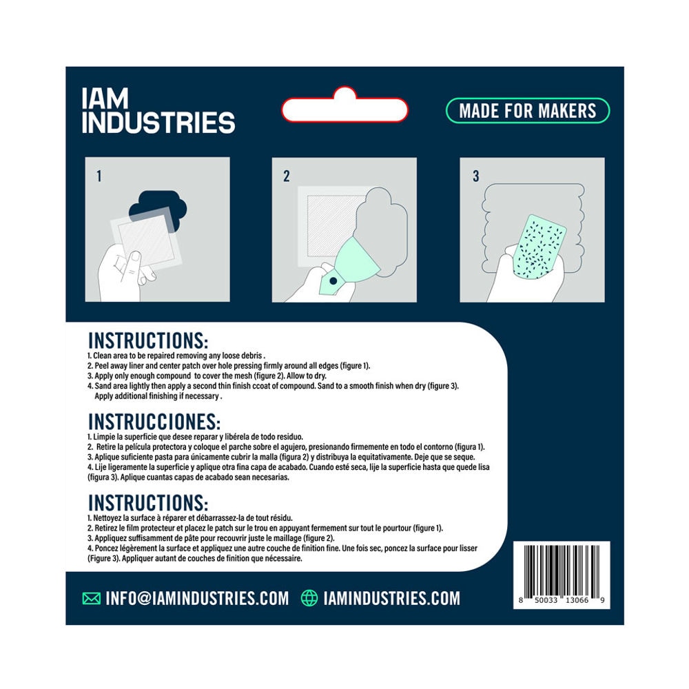 IAM Industries IMP-6H10 Drywall-Repair-Patches - View #2