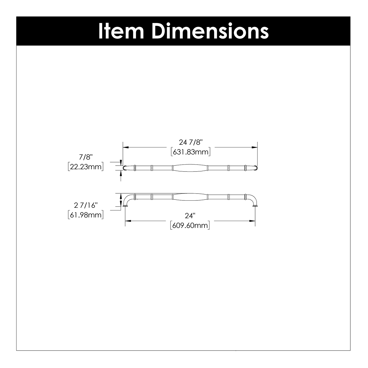Hickory Hardware K51-OBH-5B Cabinet-Pulls - View #4