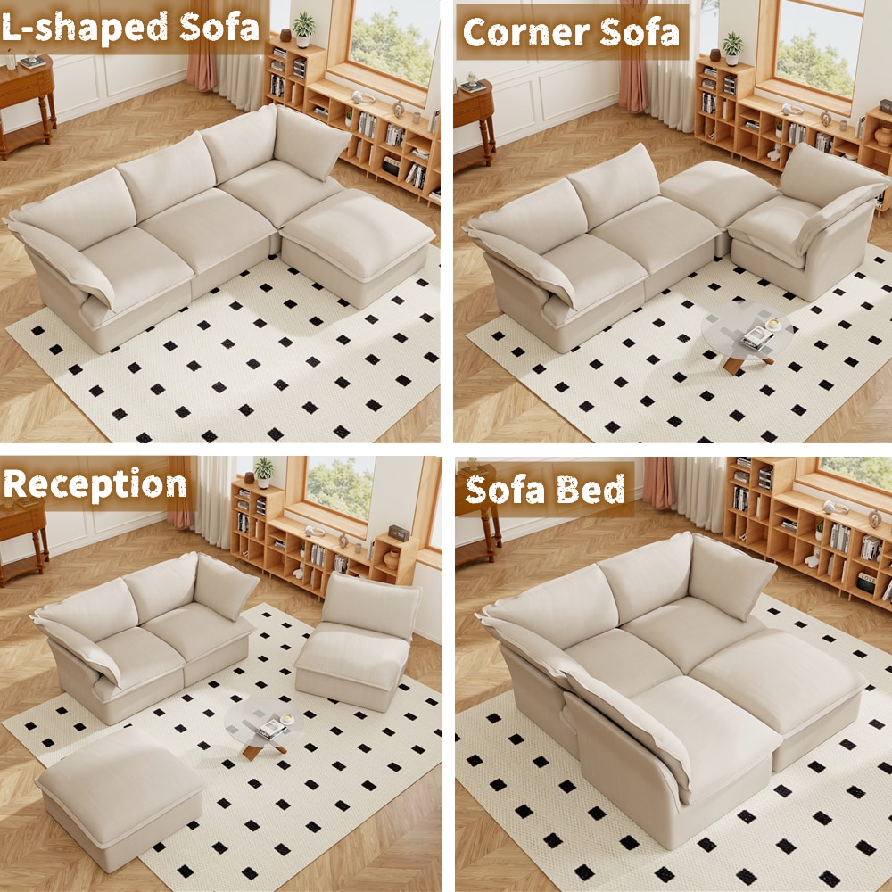 BuotiqHom DH-S3+1-120BE Sofas-Loveseats - View #2