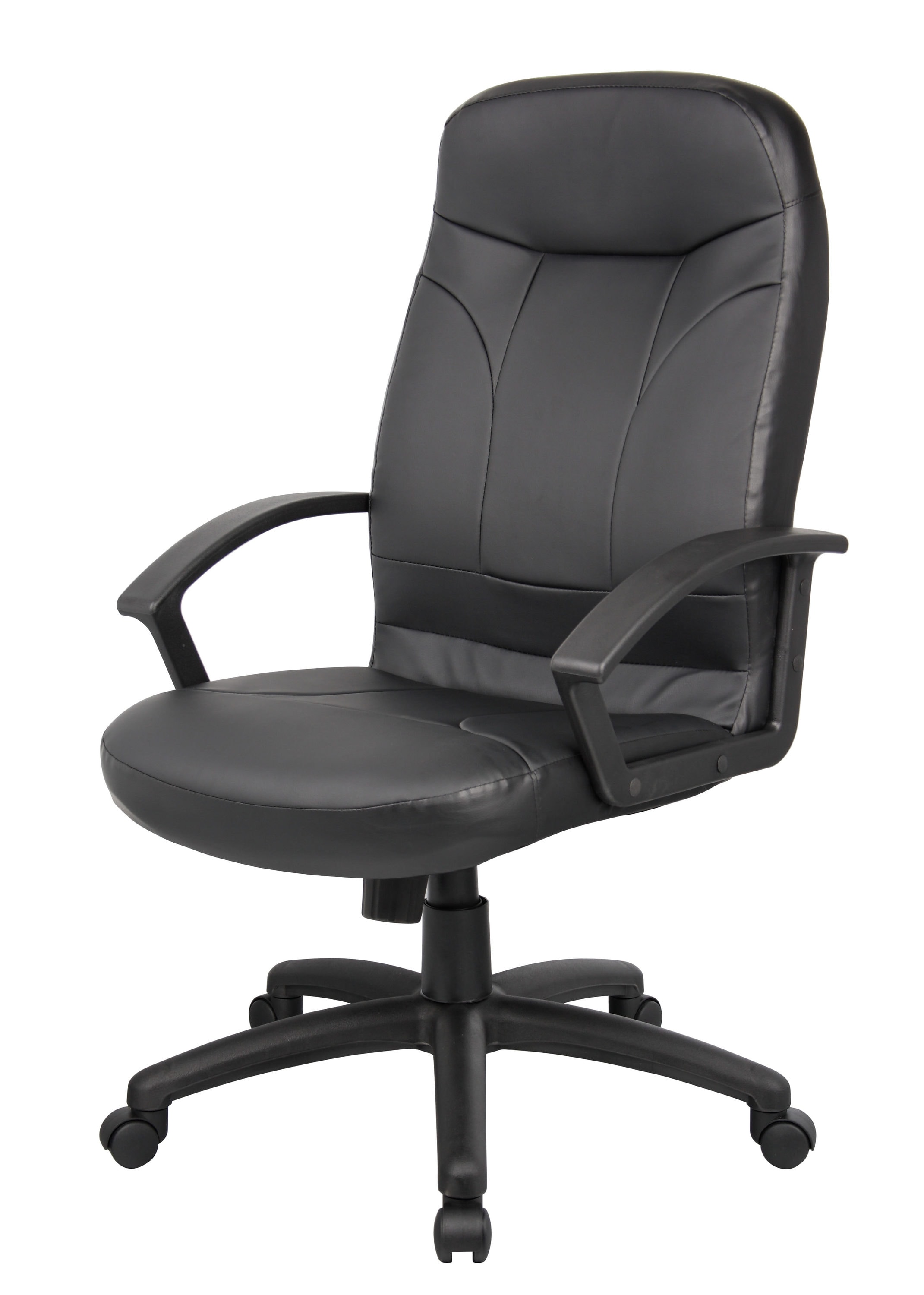 Black Leather High Back Executive Ergonomic Swivel Chair