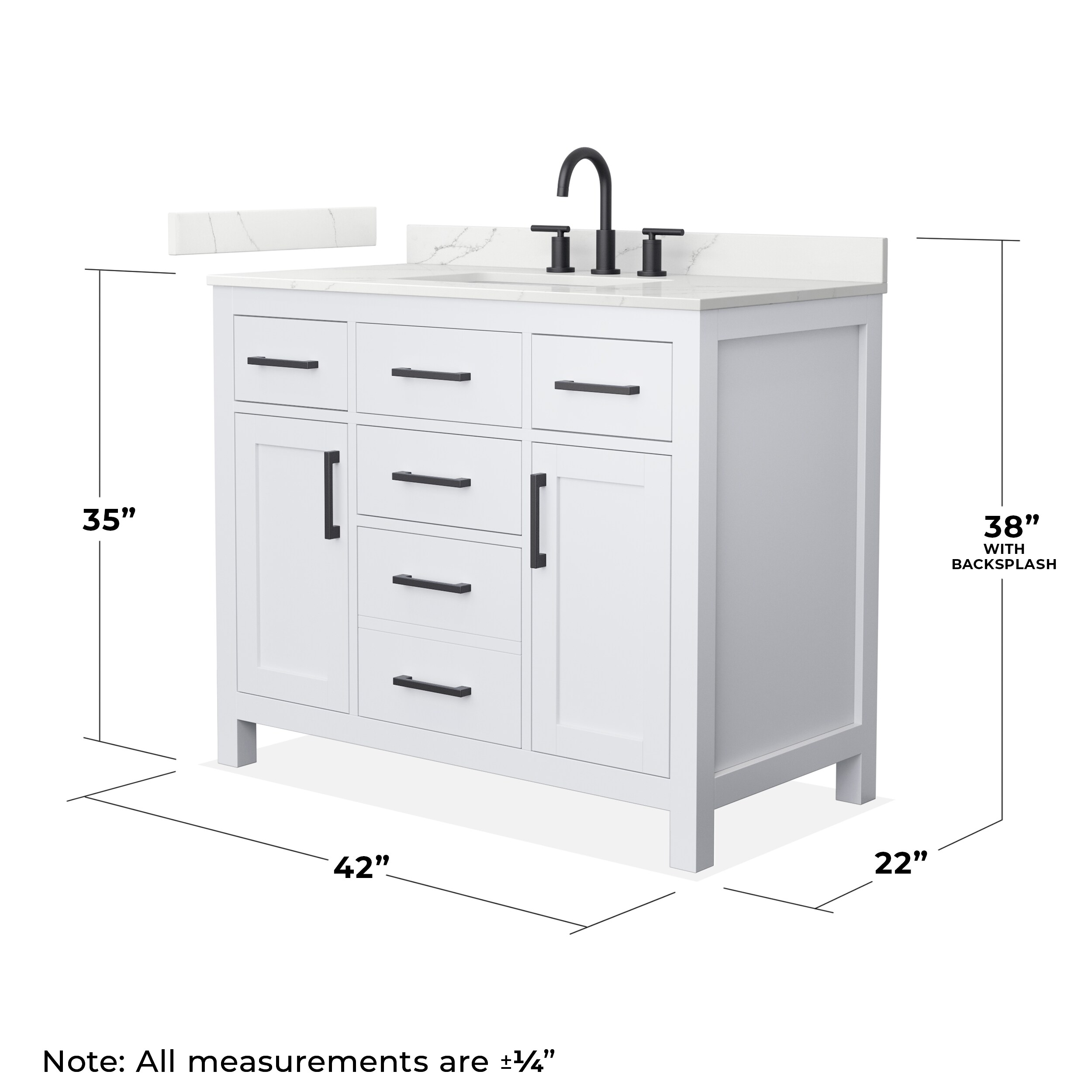Wyndham Collection WCG242442SWBGTUS3MXX Bath-Vanity-Combo - View #4