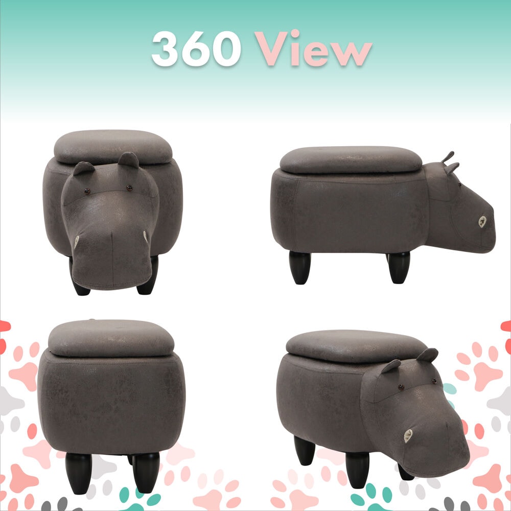 Critter Sitters CSHIPSTOTT-DKGRY Kids-Chairs - View #3