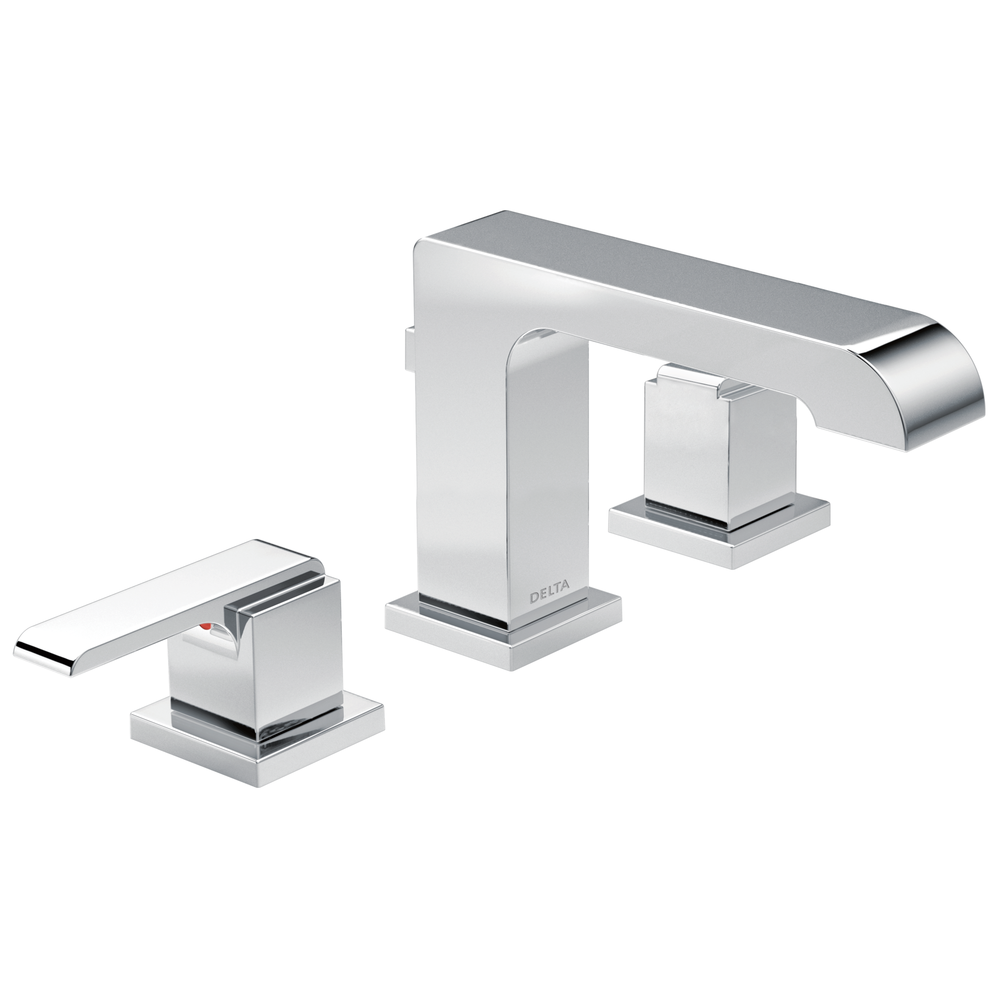 Ara Chrome 16.5" Widespread High Arc Bathroom Faucet with Diamond Seal