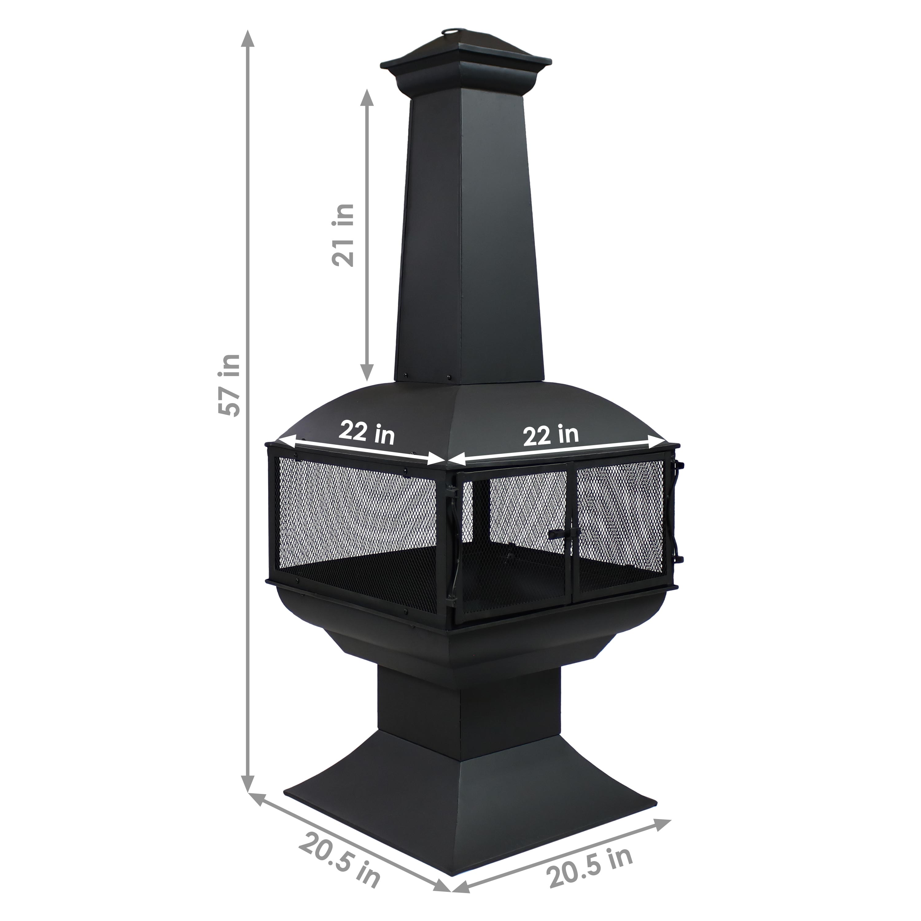 Sunnydaze Decor KF-607 Outdoor-Woodburning-Chimineas - View #5