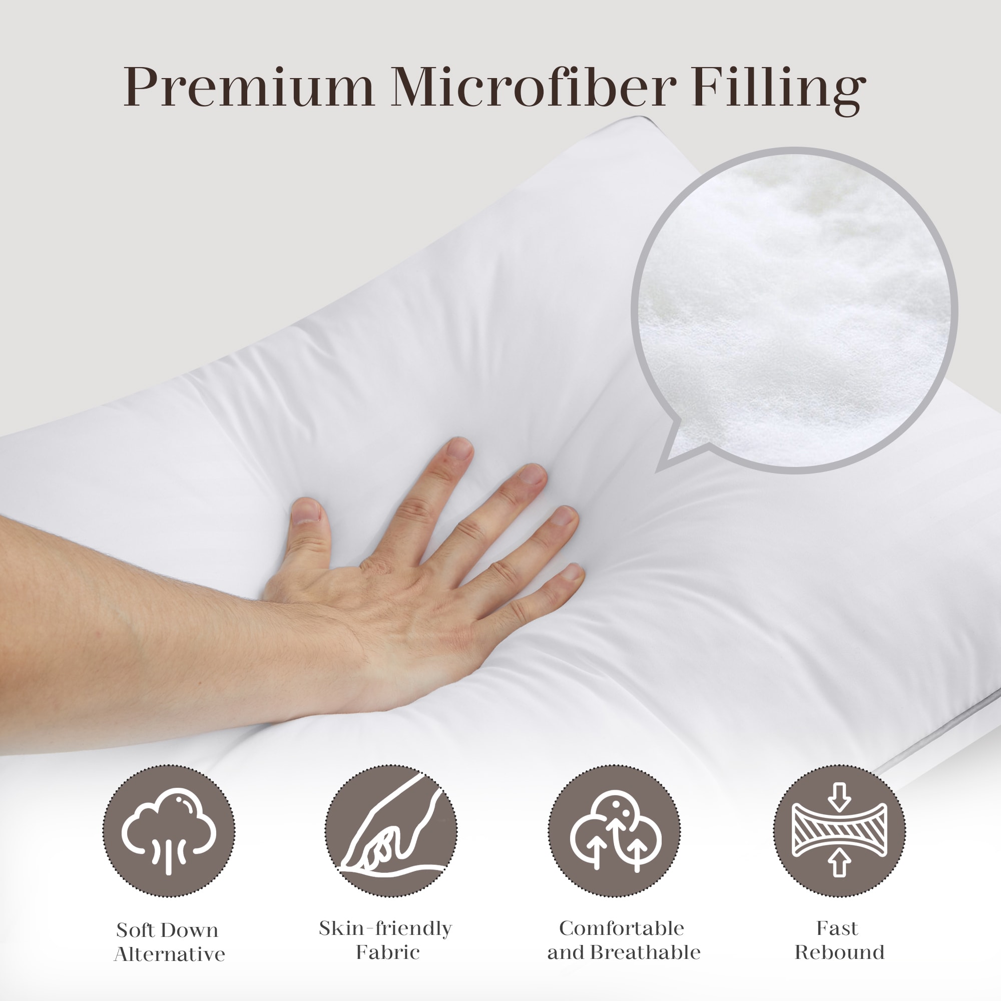 JEAREY JE-CTGT-GY-T Bed-Pillows - View #4