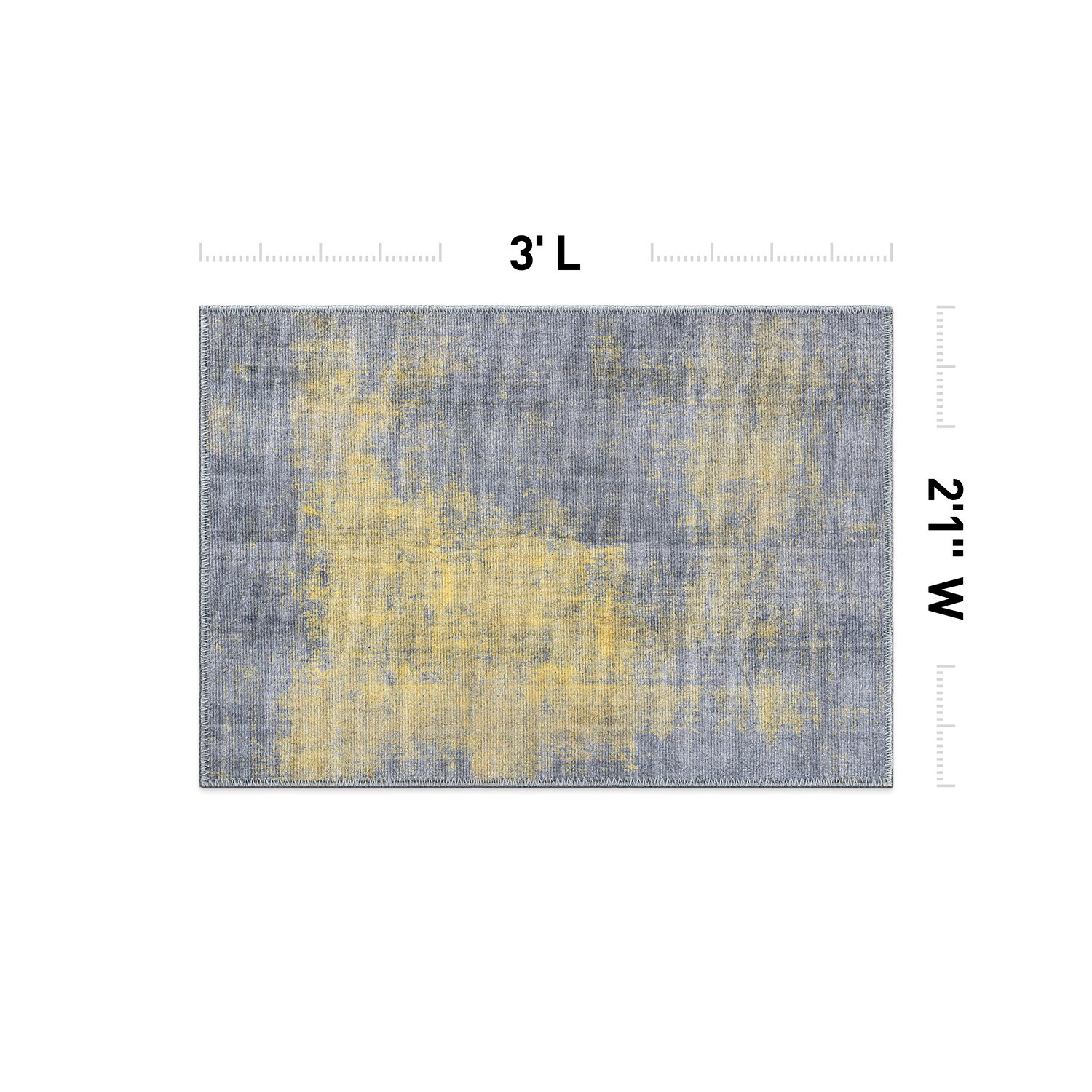 World Rug Gallery 5074YELLOW2X3 rugs - View #3