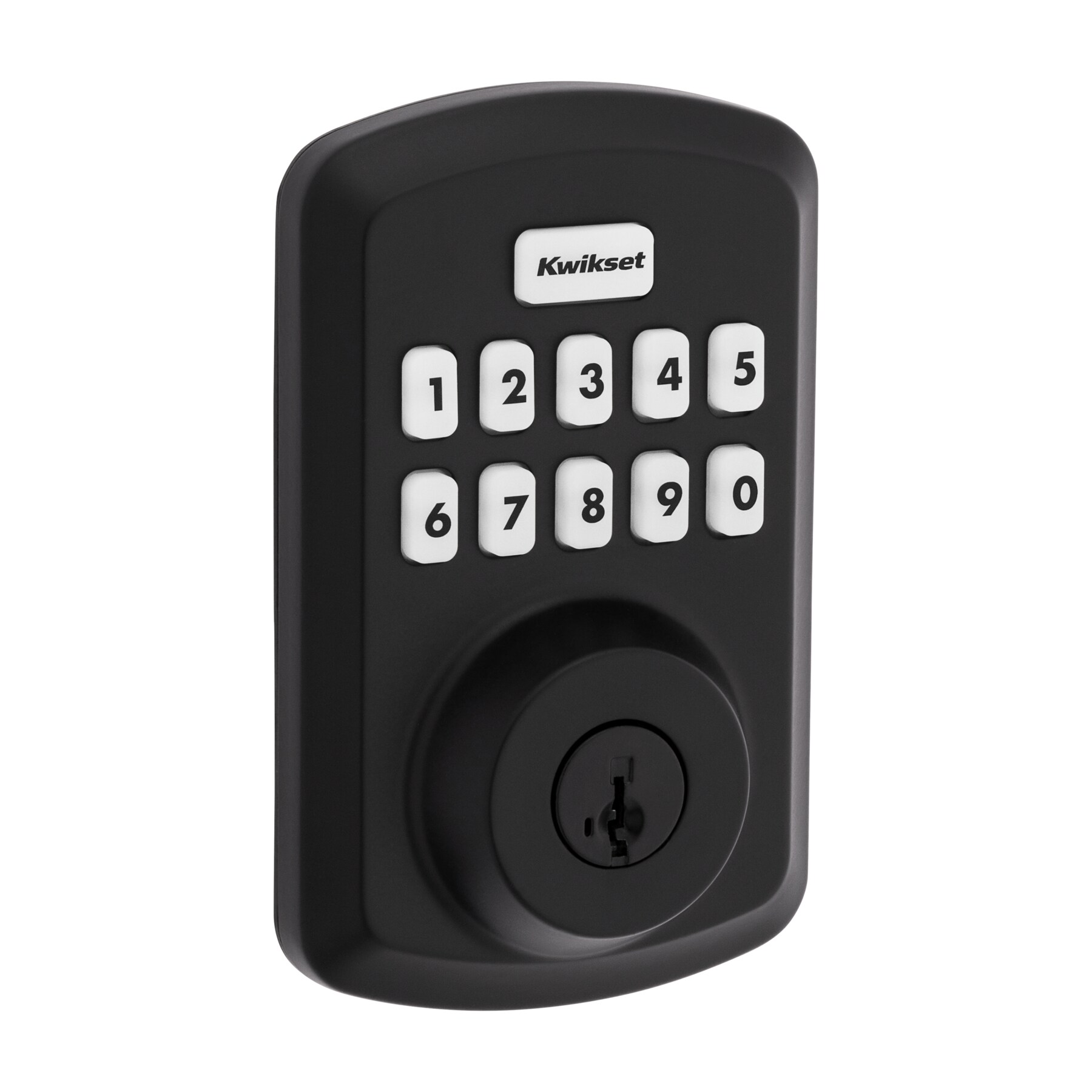 Kwikset Powerbolt Matte Black Wifi Smartkey Electronic Deadbolt Lighted ...