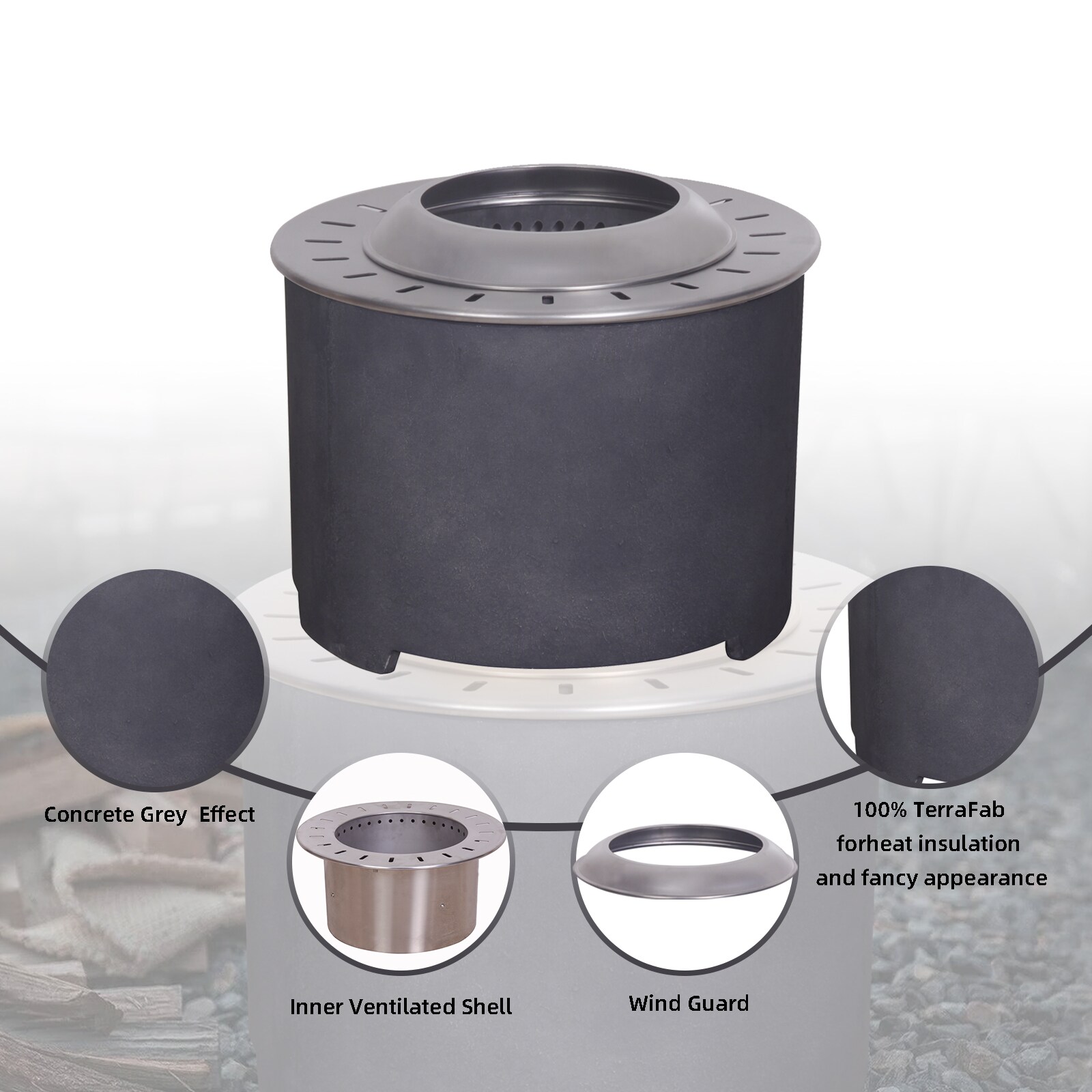 Xspracer ML-GFP106 Outdoor-Woodburning-Firepits - View #6