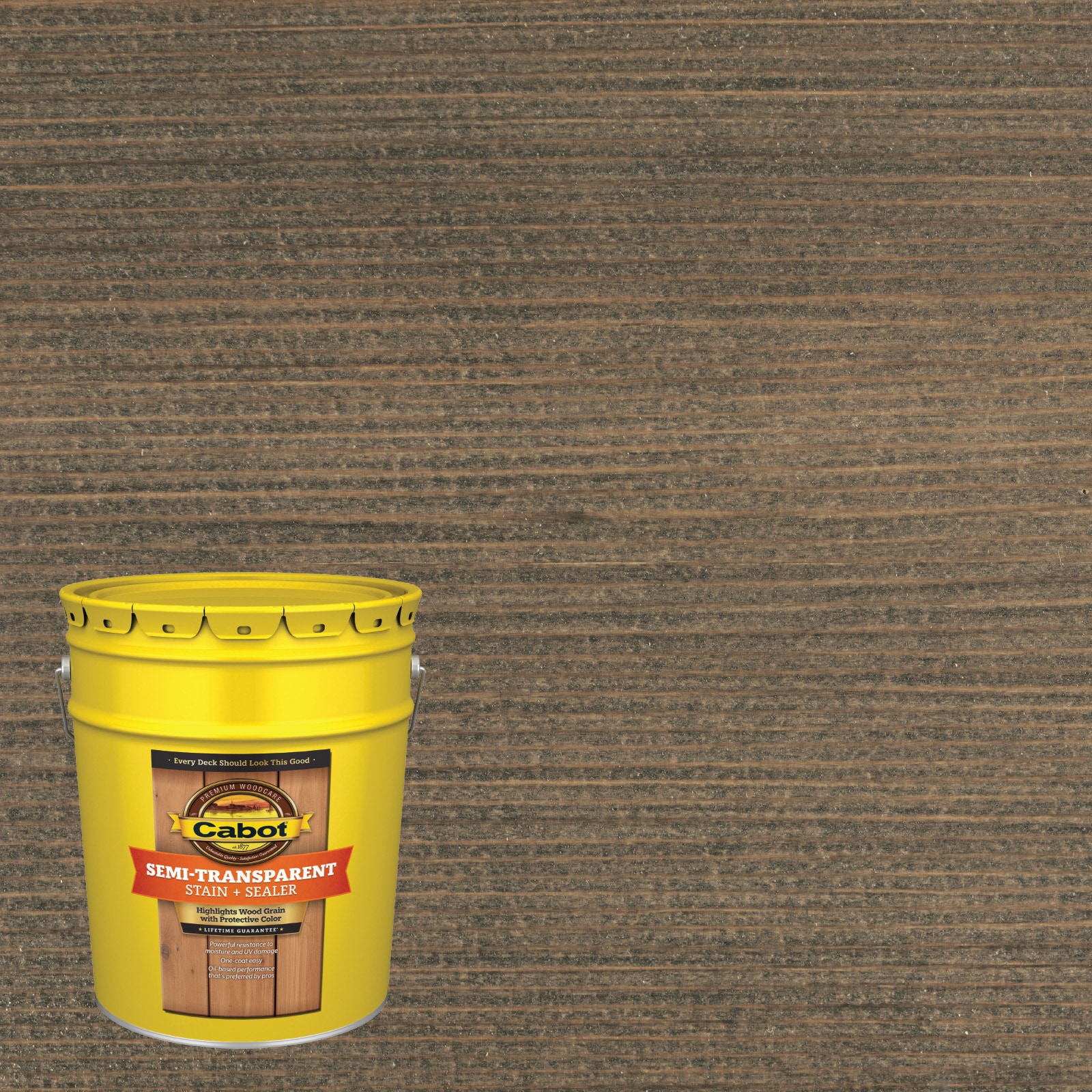 Cabot DARK SLATE-237460 Dark Slate Semi-transparent Exterior Wood Stain and Sealer in One ( 5-gallon )