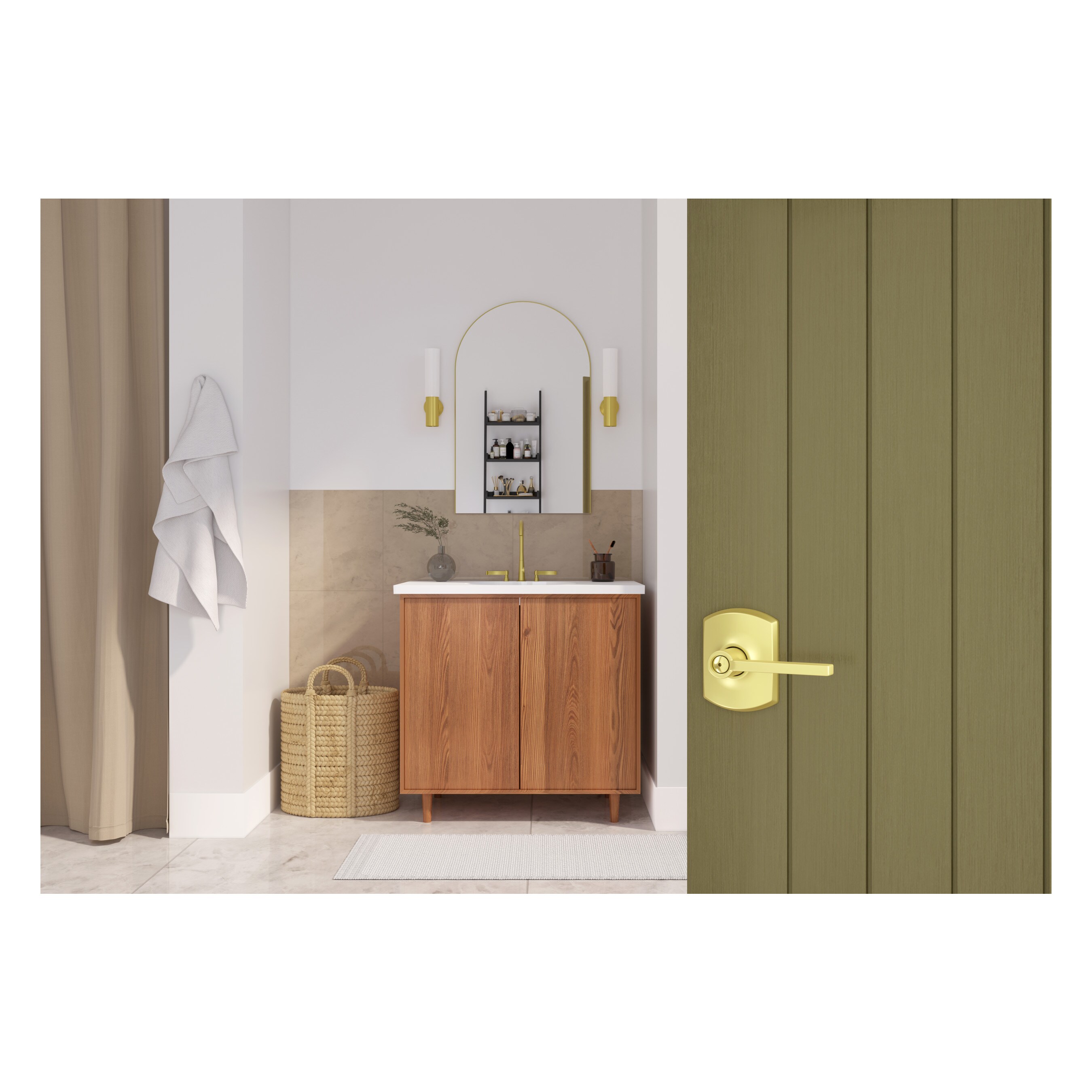 Schlage F40 LAT 608 GRW Door-Handles - View #2