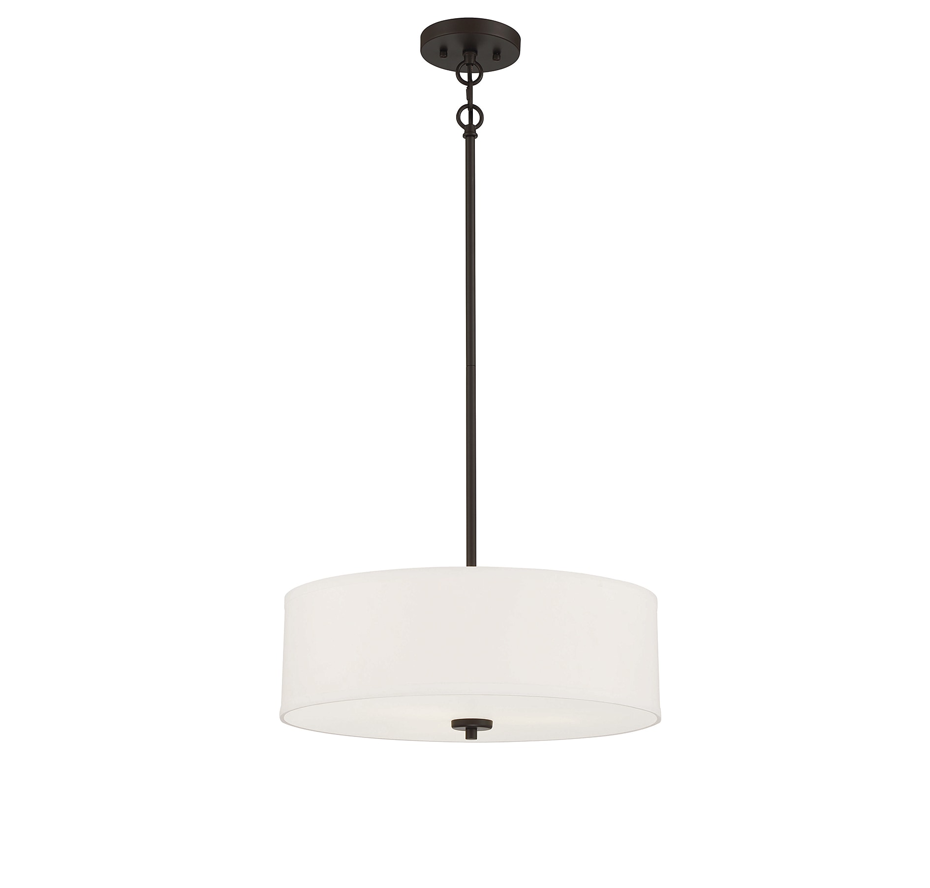 Meridian Lite Trends M70109ORB Meridian 3 -Light Oil Rubbed Bronze Modern/contemporary Drum Medium Hanging Pendant light