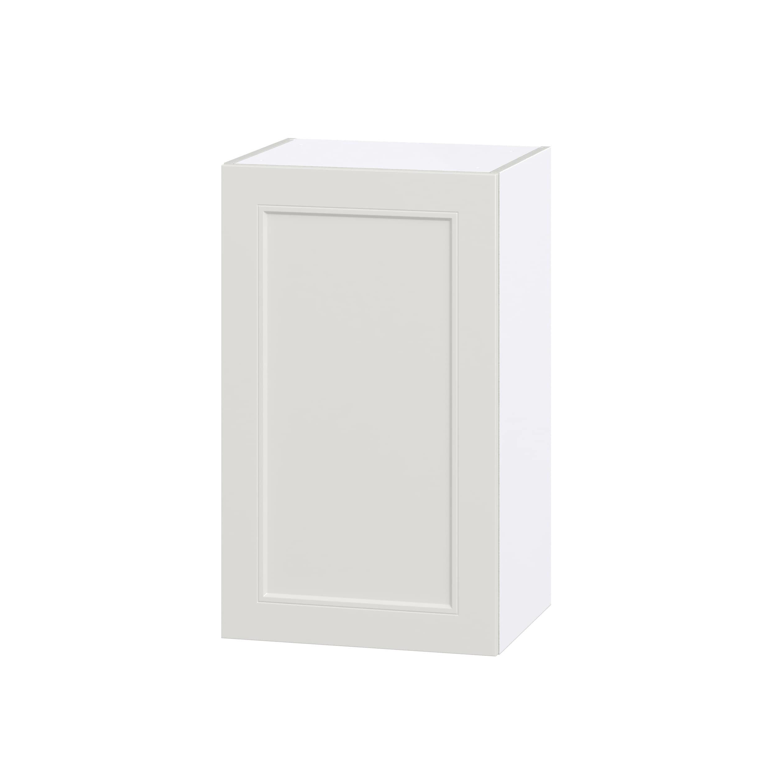 Hugo&Borg DSW1830(L/R)-BE Belcourt 18-in W x 30-in H x 14-in D Painted Light Gray Wall Fully assembled Cabinet (Recessed Panel Shaker)
