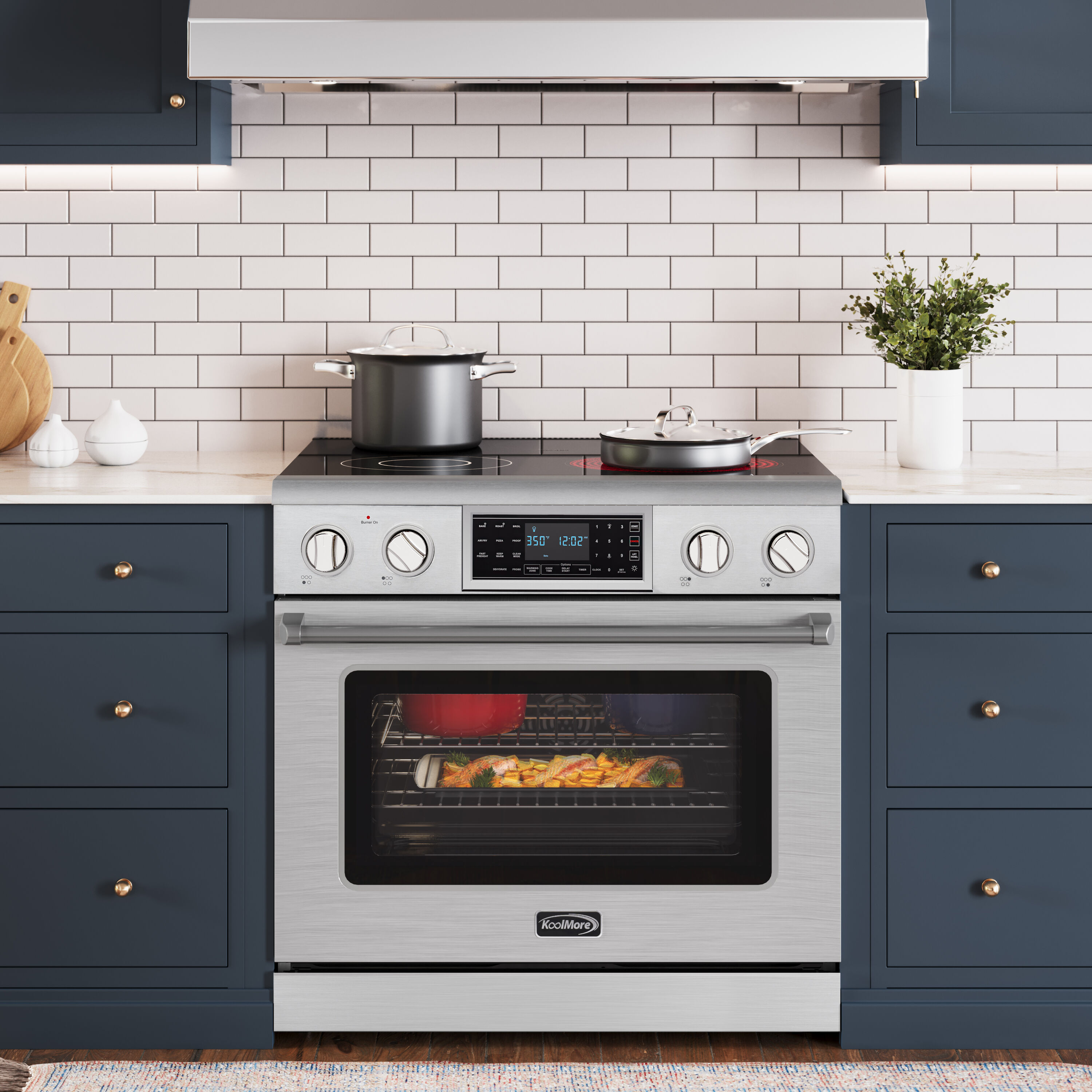 KoolMore LOW-KM-EPR-36TDP-SS Freestanding-Electric-Ranges - View #2