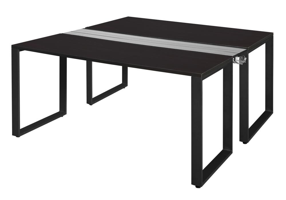 Regency STBS6024MWBK Structure 58-in Brown Modern/Contemporary 2-person Desk