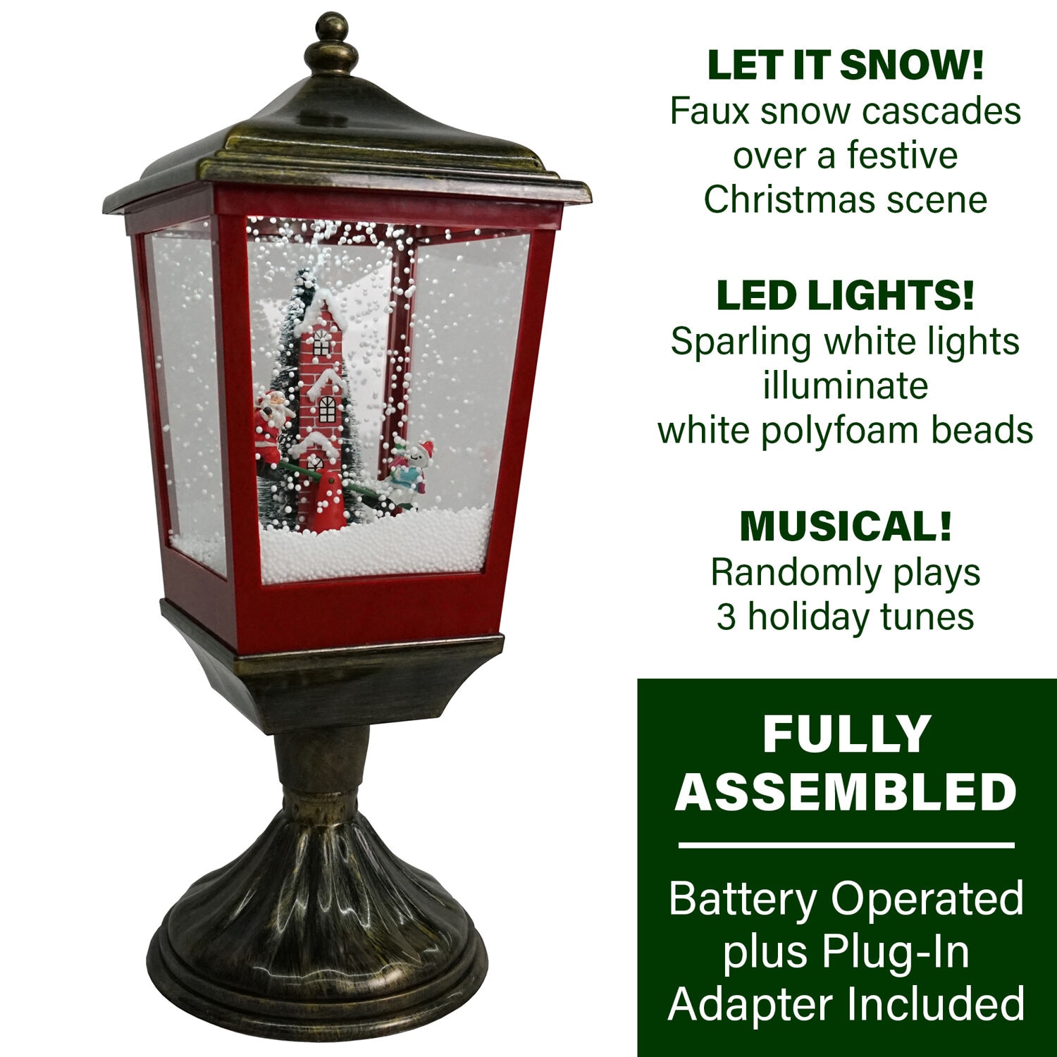 Fraser Hill Farm FHST021A-BLK1 Table-Christmas-Decorations - View #2