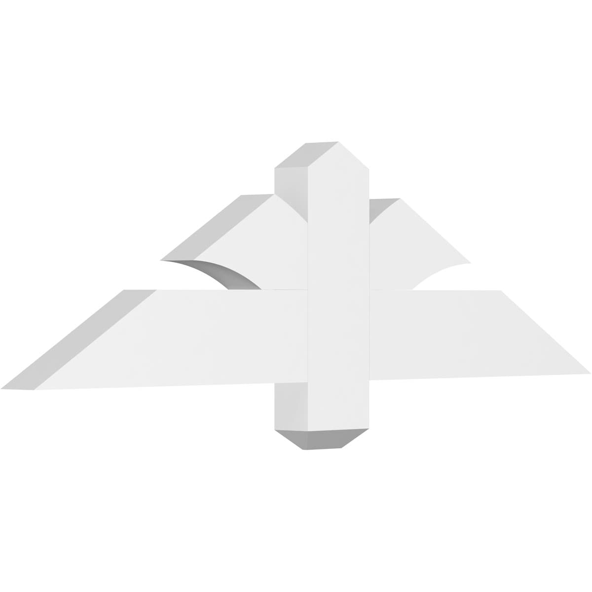 Ekena Millwork GBP036X11X0204RED00 Redmond White PVC Gable bracket