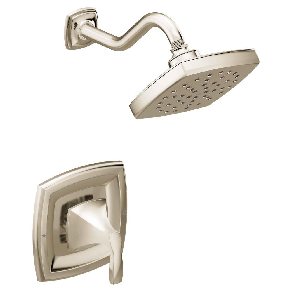 Moen Voss Polished Nickel 1-handle Single Function Round Shower Faucet ...