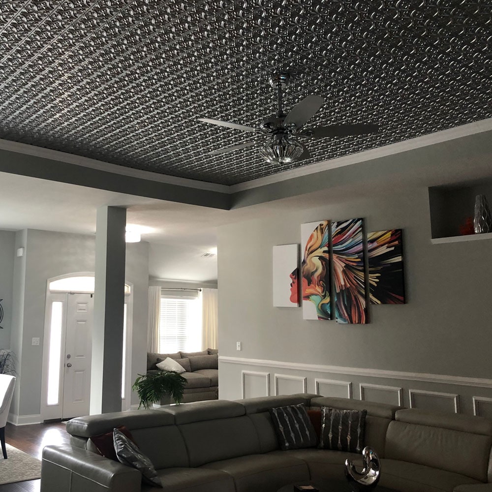 From Plain to Beautiful in Hours 150AG-24X24-10 Ceiling-Tile - View #4