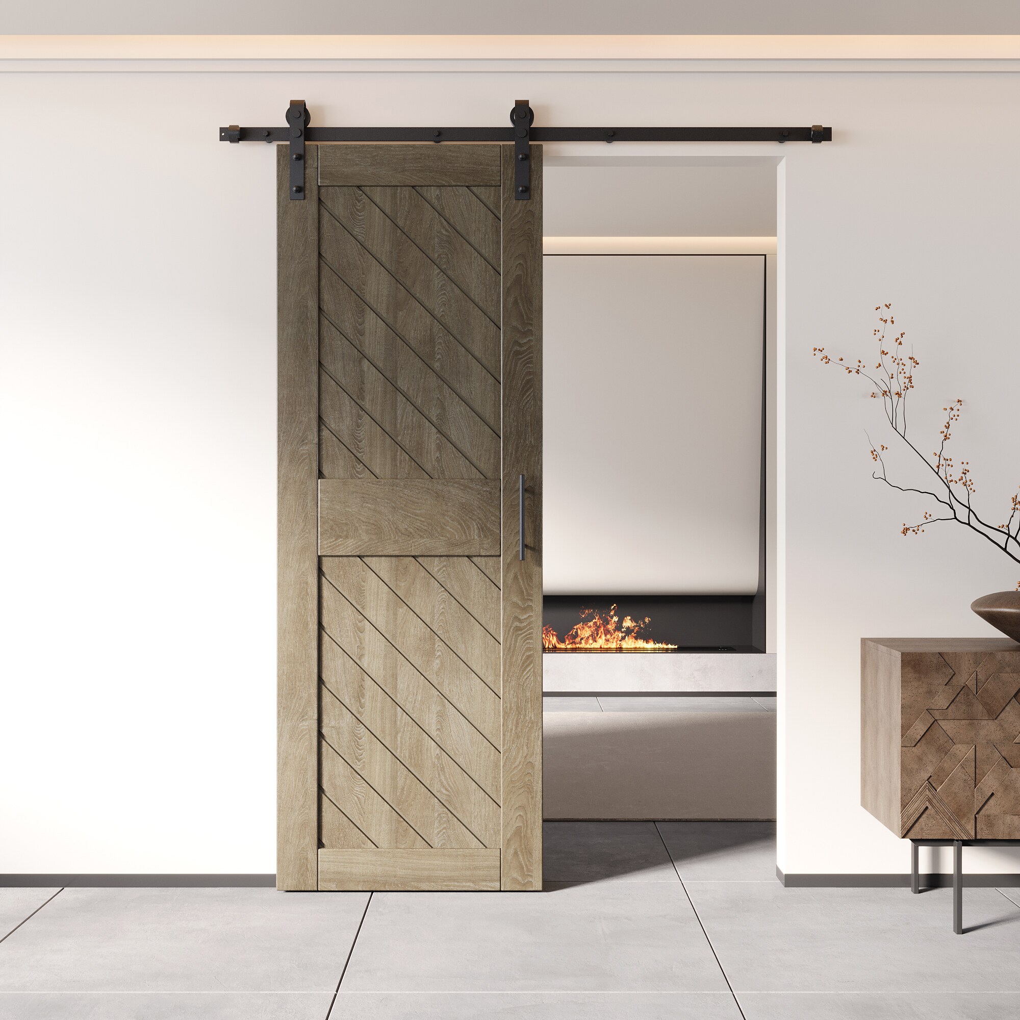 HOMACER YT1H066C-XT2-3084-GR Barn-Doors - View #8