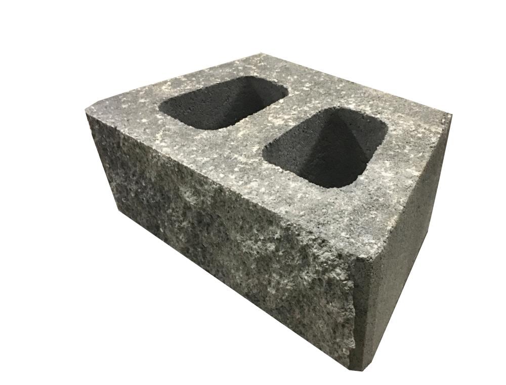 Lowe's 6-in H x 16-in L x 10-in D Gray/Charcoal Concrete Retaining Wall Block | LR110.W.GC.SF