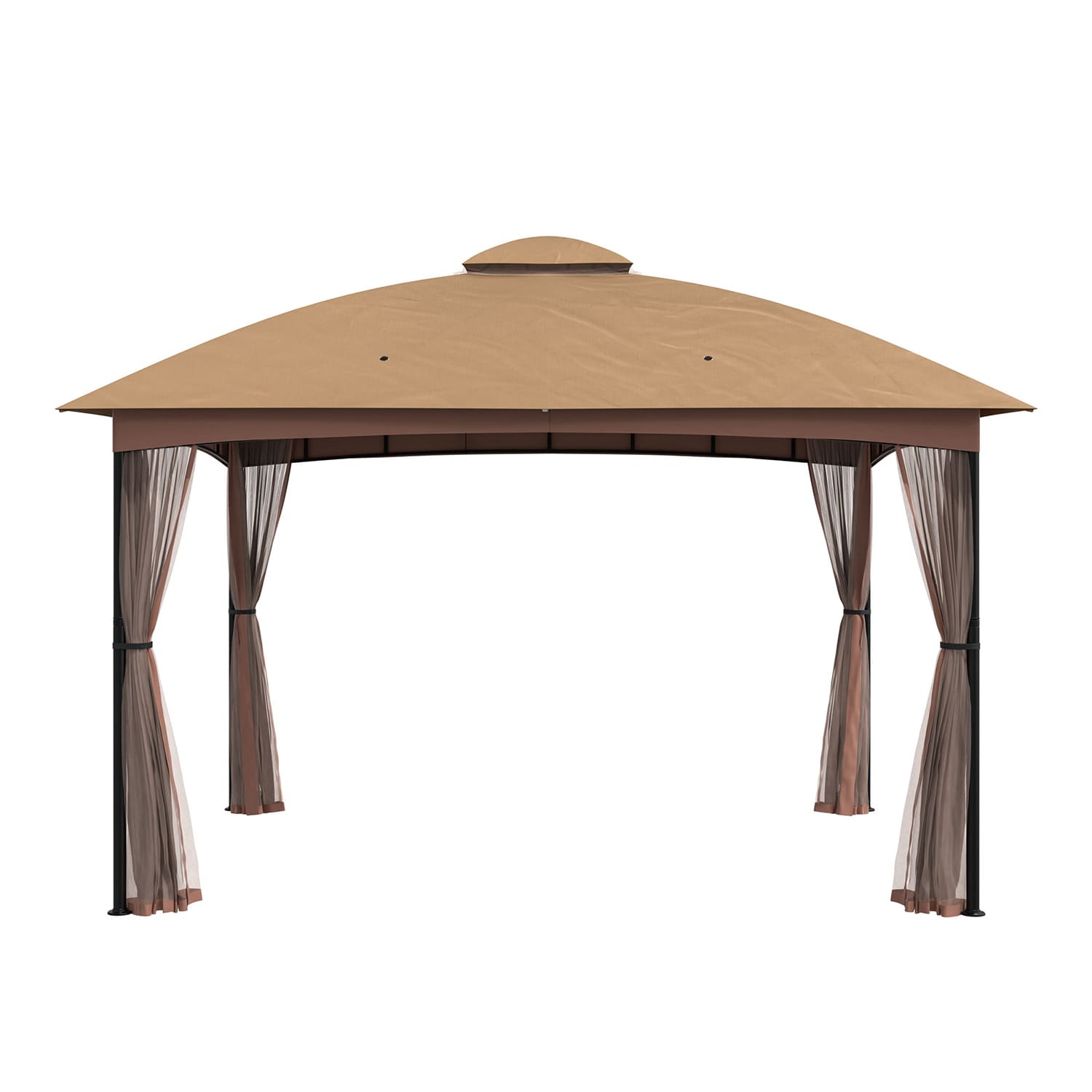 Clihome CLGAZ007-N 12-ft x 10-ft Tan Rectangle Semi-permanent Soft top Roof (Screen Included)