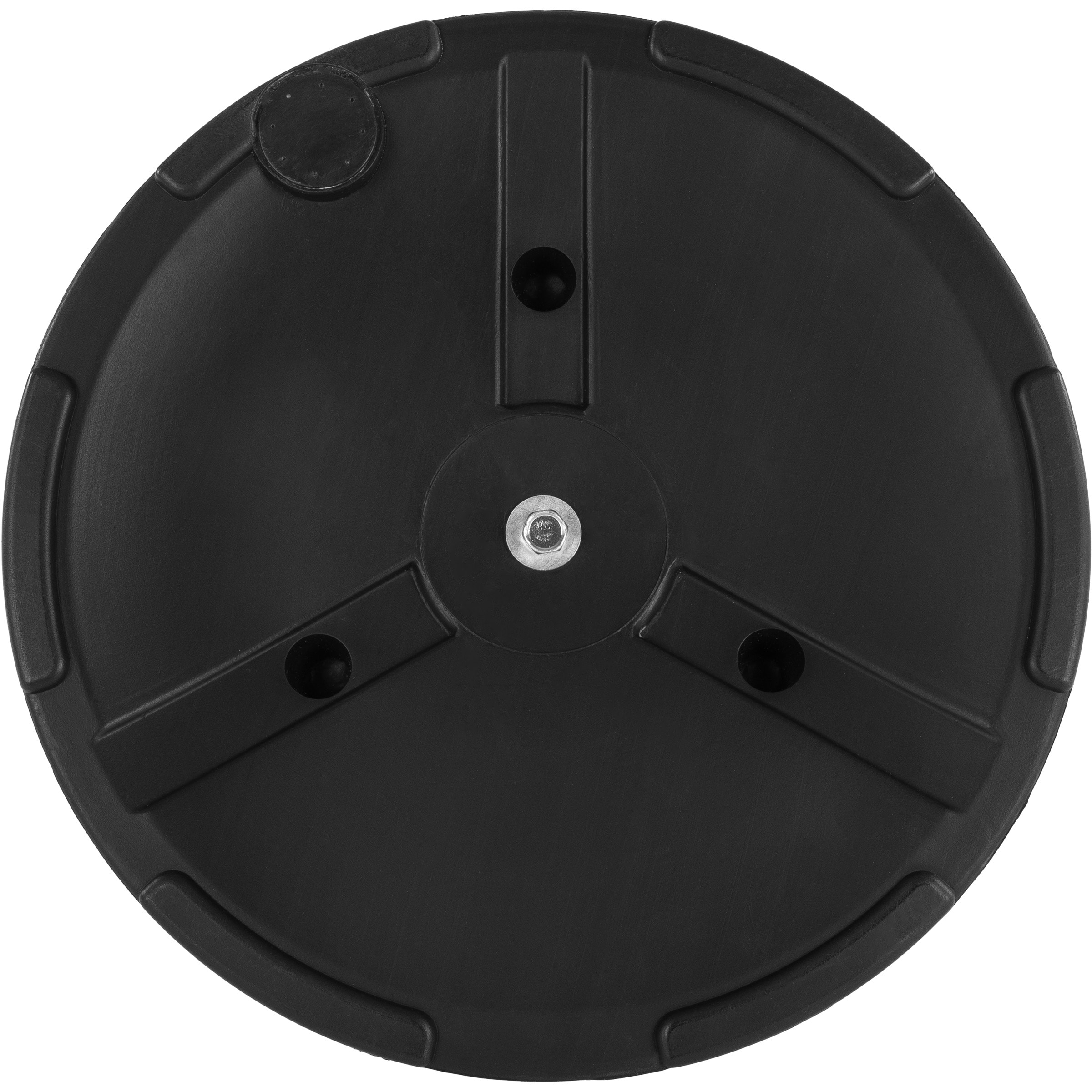 Black Half-Circle Metal Outdoor Patio Umbrella Base
