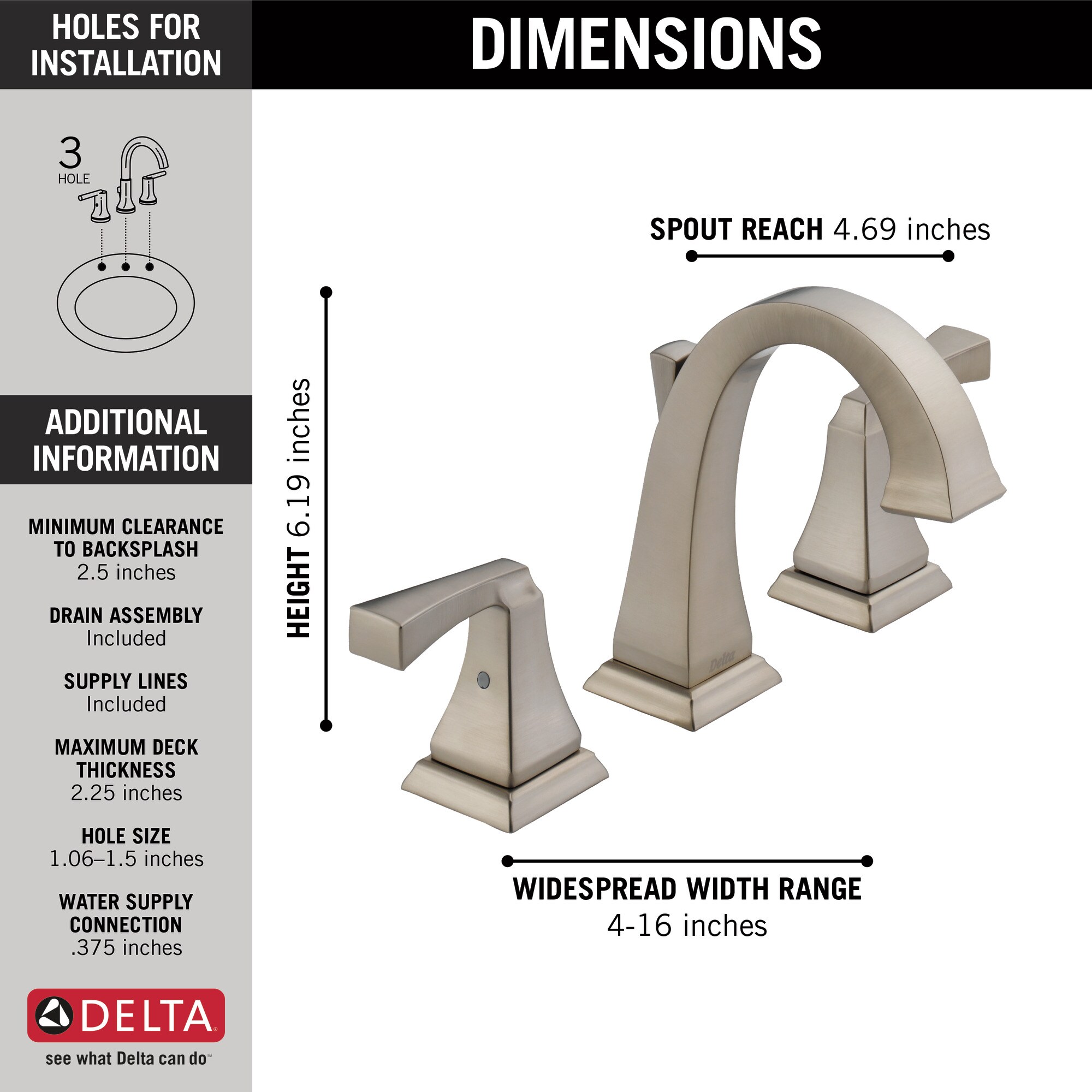 Delta 3551-SSMPU-DST Lavatory-Faucets - View #3
