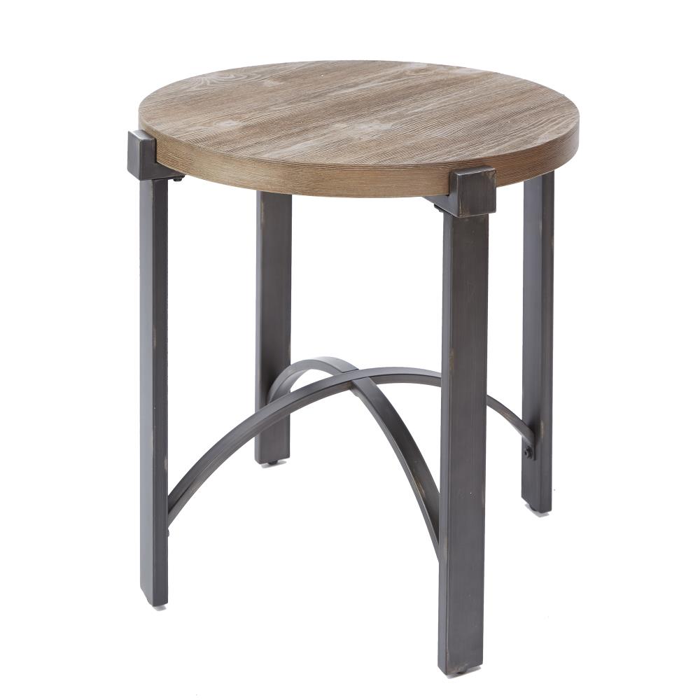 Light wood best sale round end table