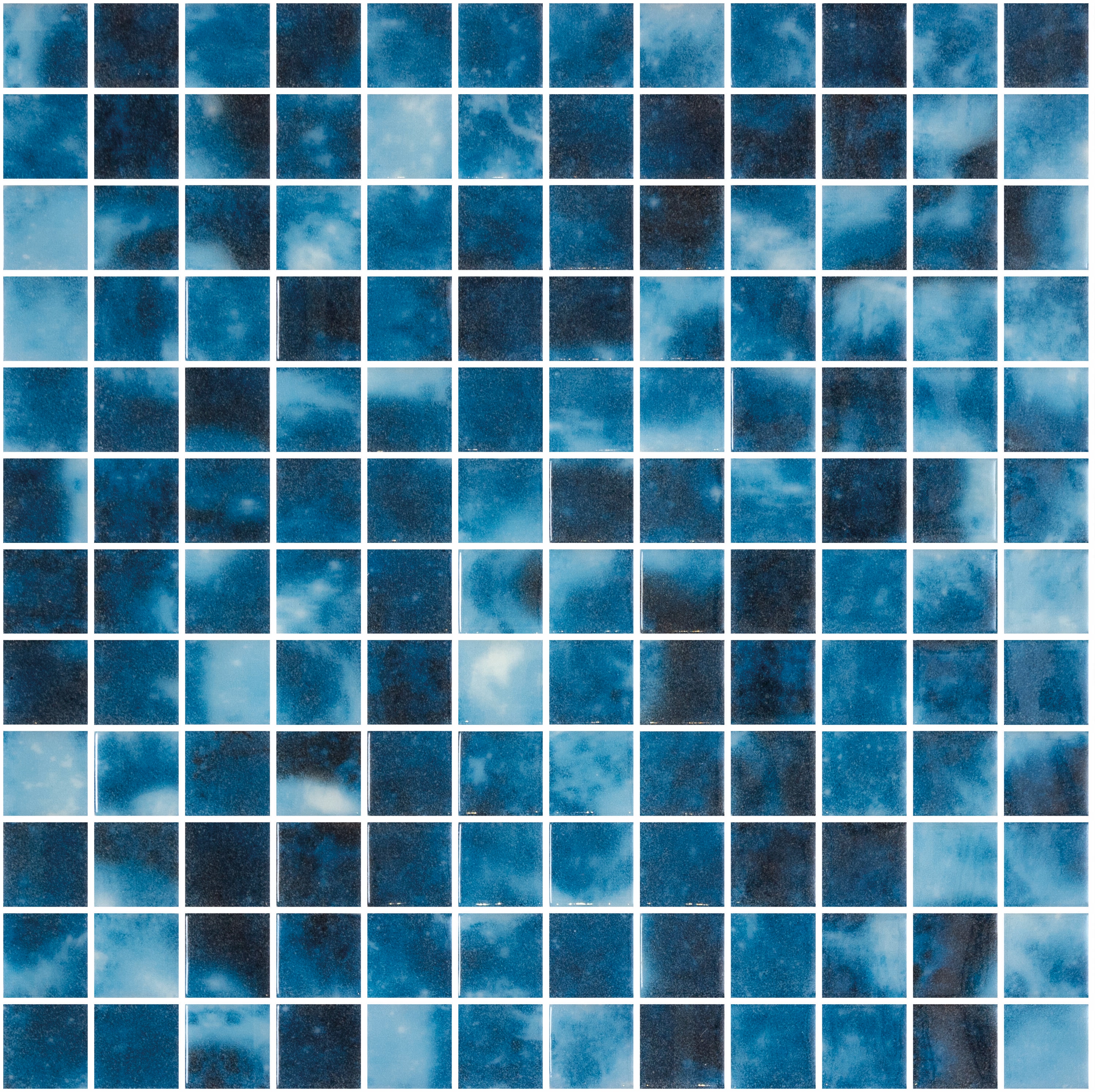 Andova Tiles SAM-ANDMED472 Sample- Croatia 6-in x 6-in Polished Glass Brick Look Floor and Wall Tile