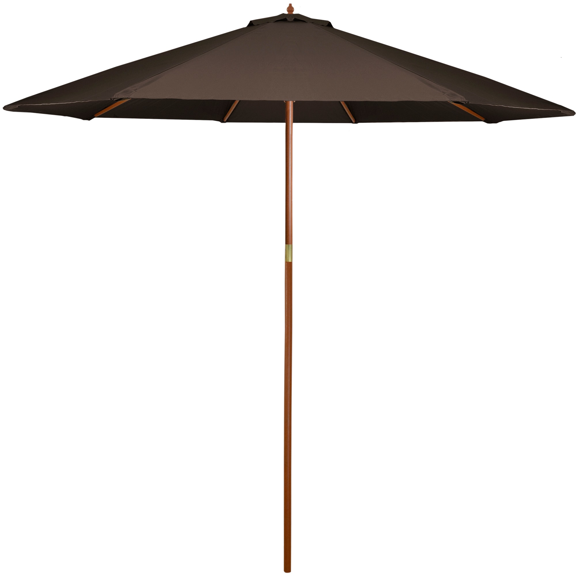 Northlight 32881076 8.5-Feet Wood Brown No-tilt Misting Patio Umbrella